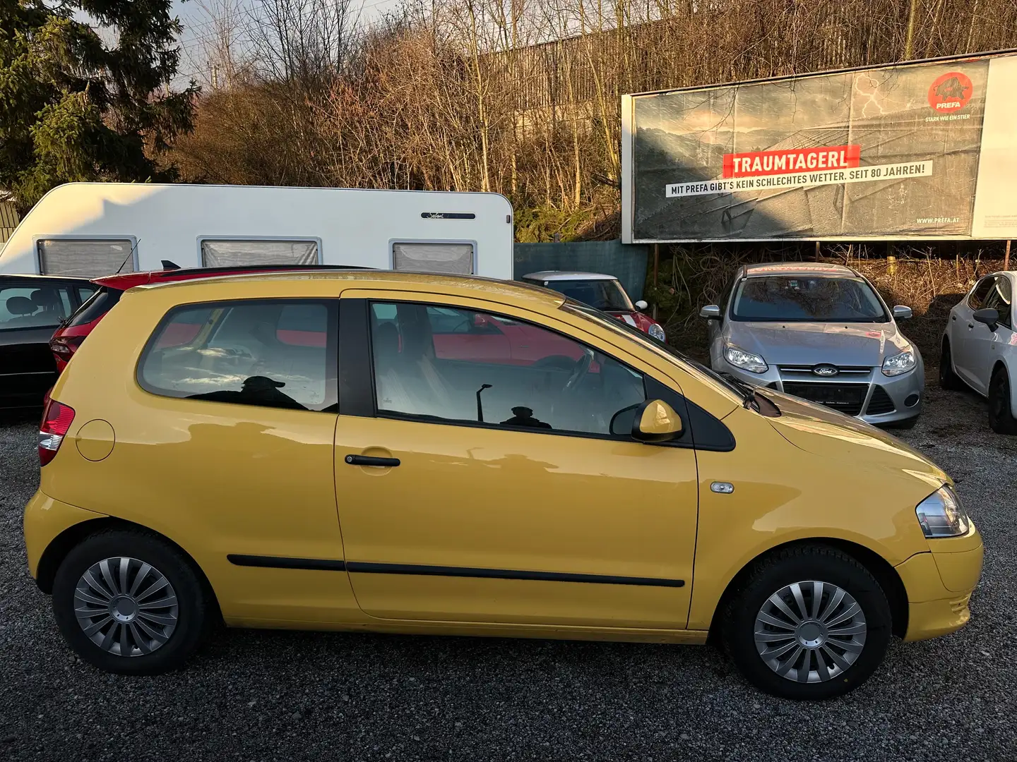 Volkswagen Fox Neue §57a Prüfplatte Gelb - 2