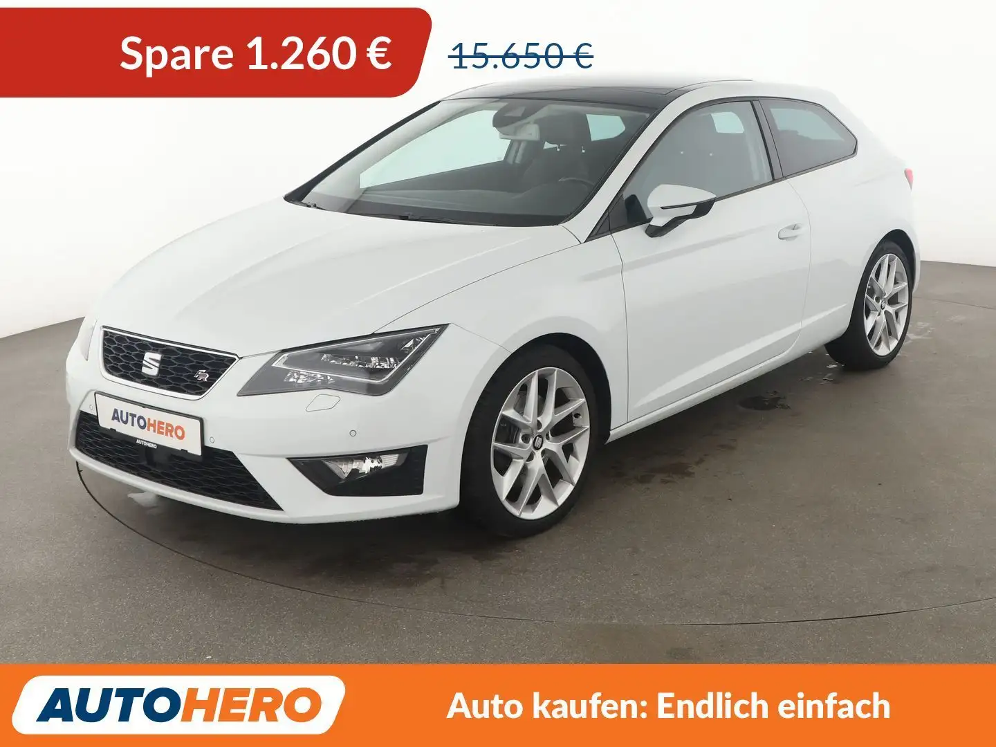 SEAT Leon 1.8 TSI FR Aut.*NAVI*LED*ACC*CAM*SPUR*PDC*SHZ* Weiß - 1