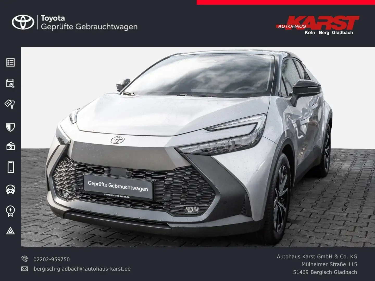 Toyota C-HR 2.0 Hybrid Team Deutschland Argintiu - 1