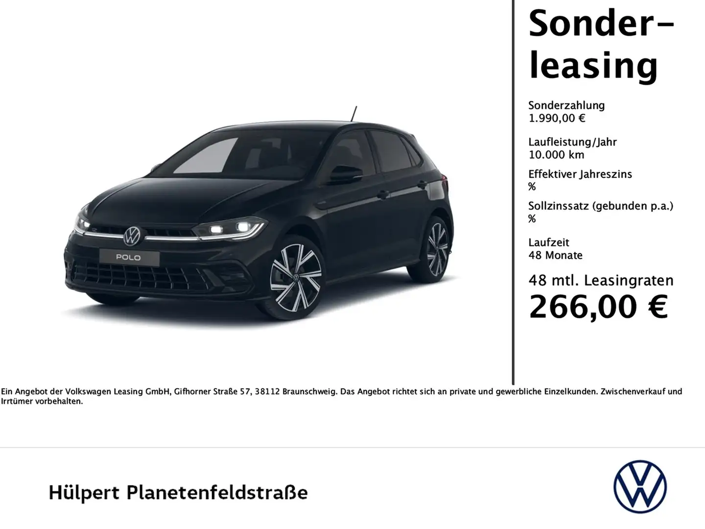 Volkswagen Polo 1.0 R-LINE DSG NAVI KEYLESS MATRIXLED CAM Schwarz - 1