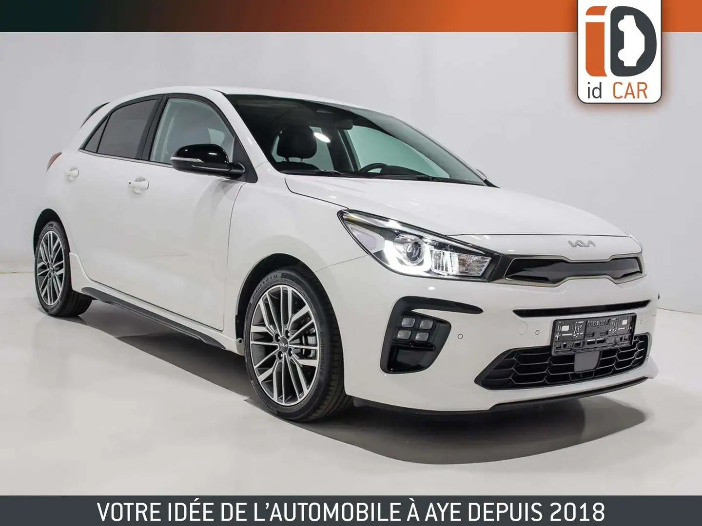 Kia Rio 1.0 T GDI 100 GT-LINE SEMI CUIR GPS LED REGU JA17 Blanc - 1