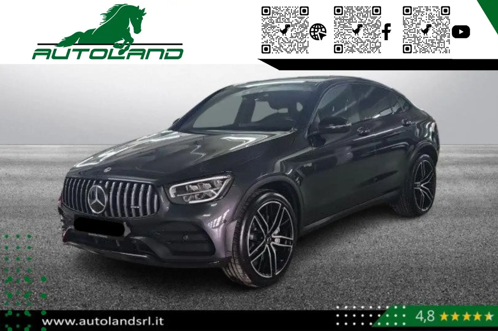Mercedes-Benz GLC 43 AMG 4Matic Coupé*Cronologia Tagliandi*Subentro Leasin Серый - 1