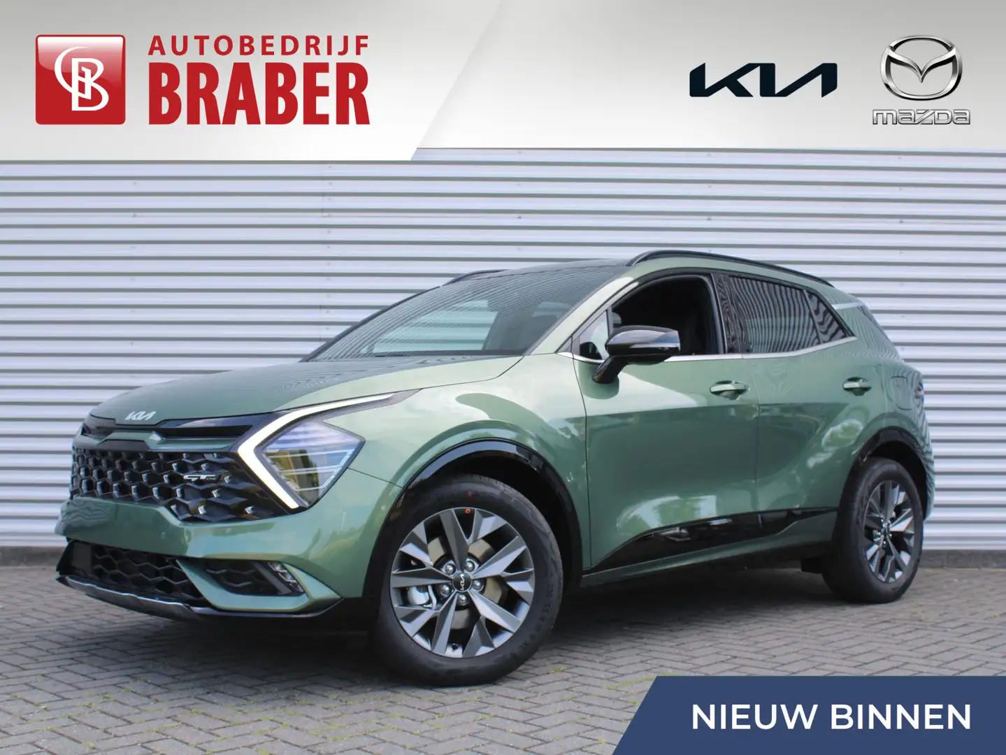 Kia Sportage 1.6 T-GDi Hybrid GT-Line | Automaat | Nieuw | Dire Groen - 1