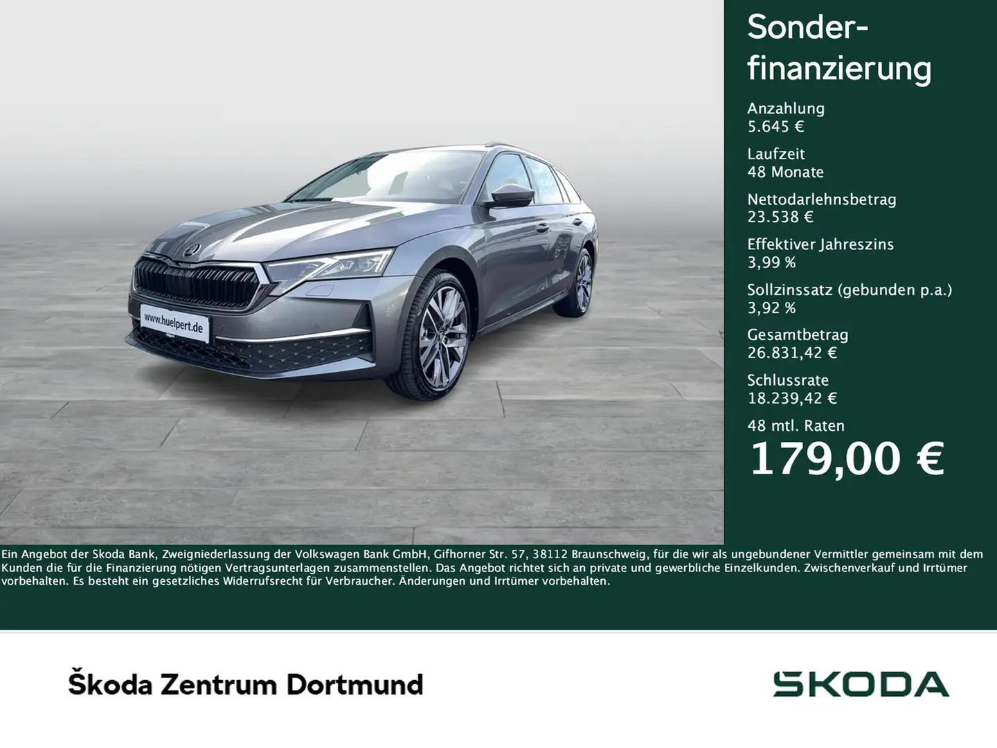 Skoda Octavia Combi 1.5 e-TEC SELECTION PANO AHK LM18 Grau - 1