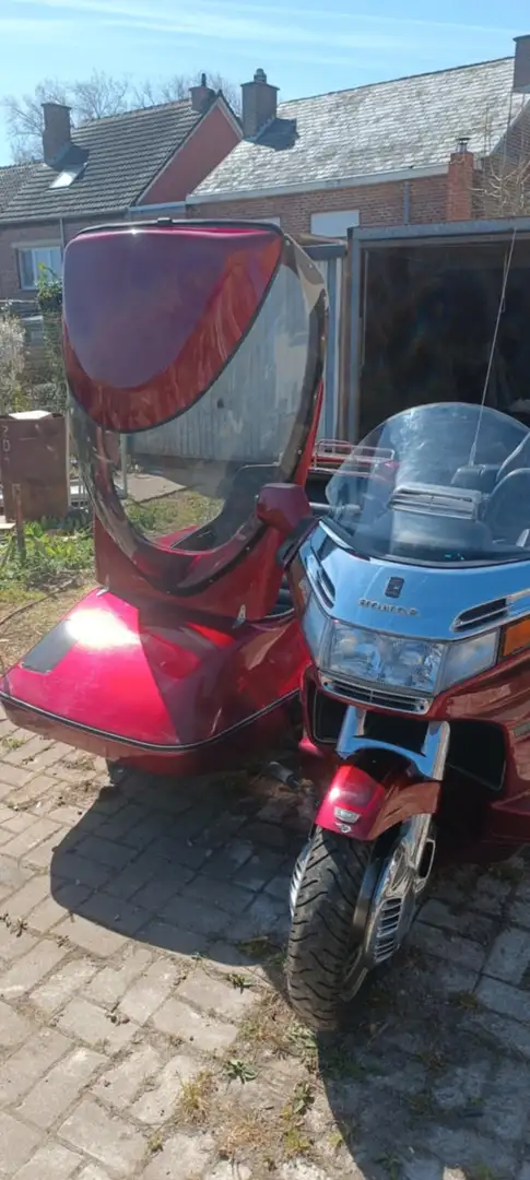 Honda GL 1500 goldwing gl1500 met sidecar Rood - 2