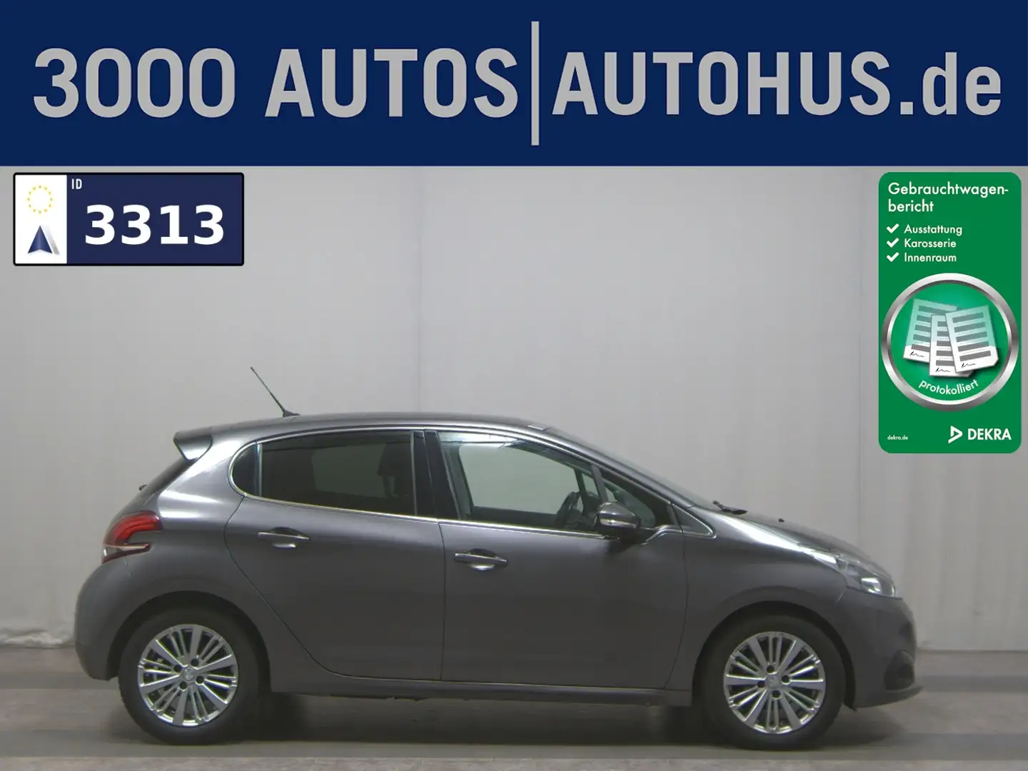 Peugeot 208 1.5 BlueHDI Allure Navi RfK PDC Pano Grau - 1