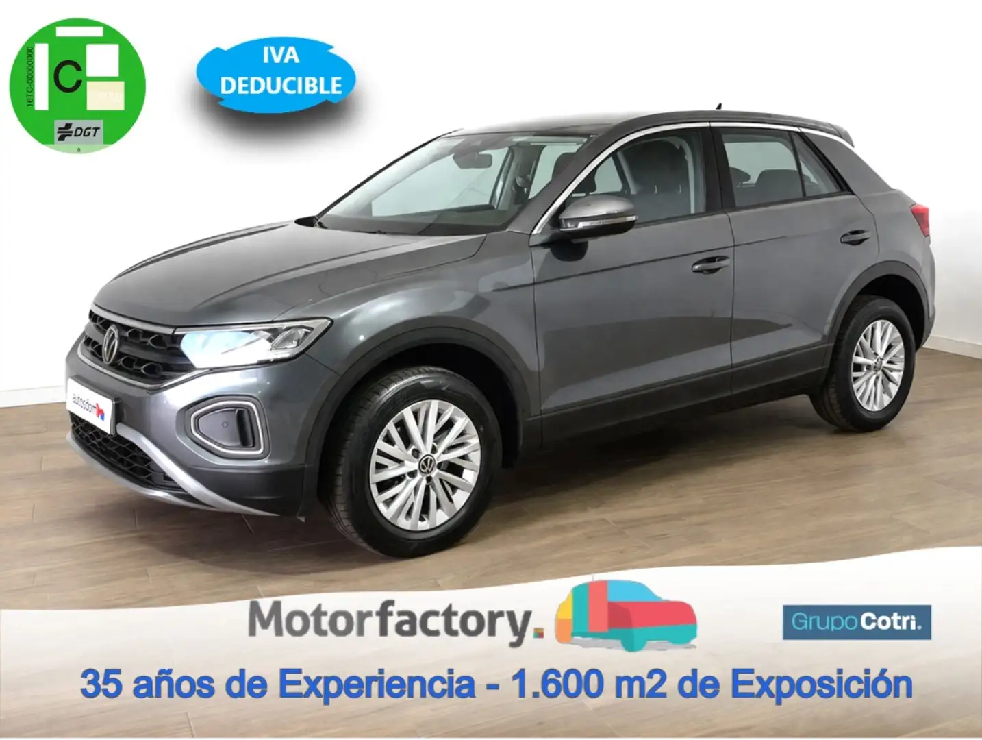 Volkswagen T-Roc 1.0 TSI 81kW Gris - 1