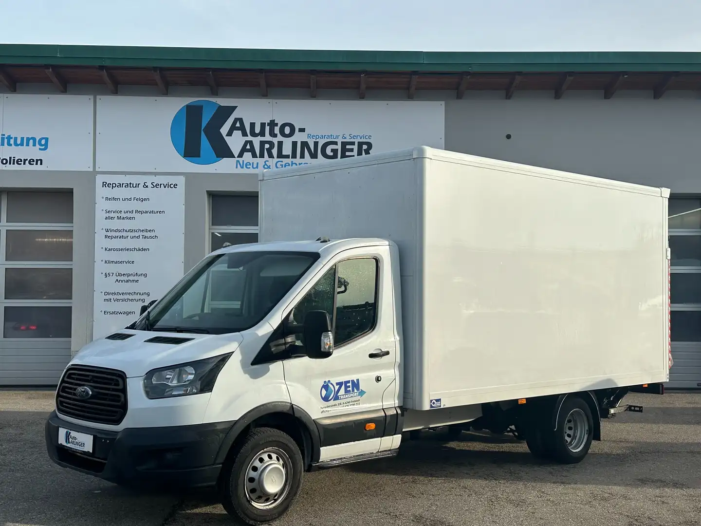 Ford Transit 350 L4 Kofferwagen mit Hebebühne Blanc - 2
