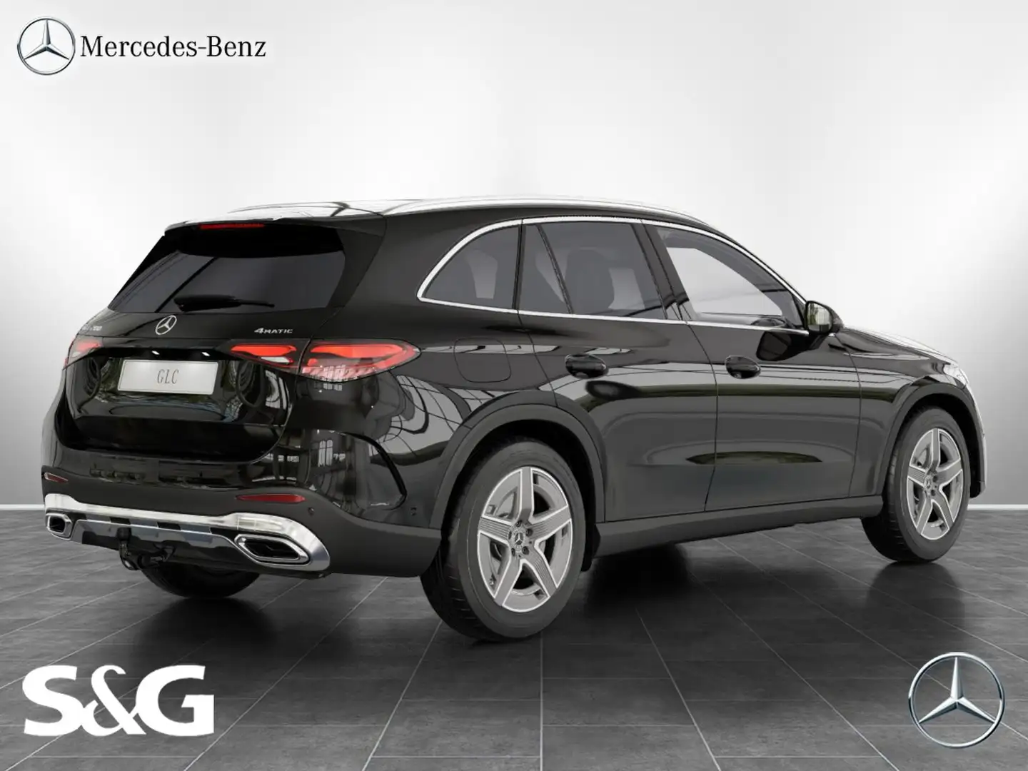 Mercedes-Benz GLC 200 4M AMG MBUX+DIG-LED+AHK+360°+Distro+19 Schwarz - 2