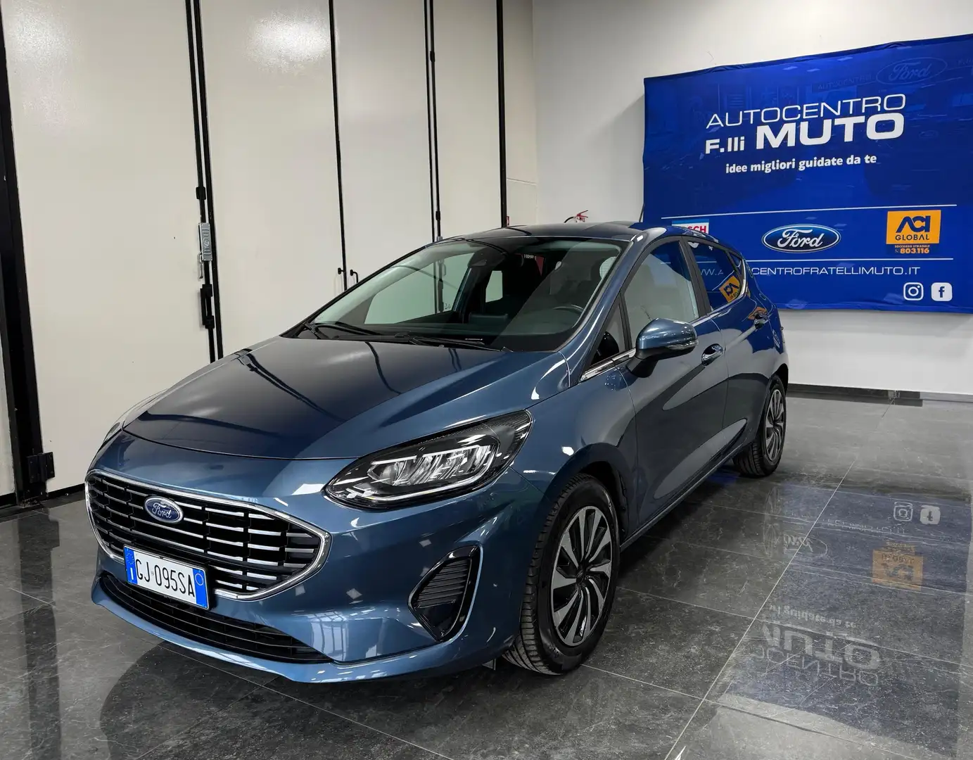 Ford Fiesta 5p 1.0 Ecoboost Hybrid Titanium 125cv Blu/Azzurro - 1