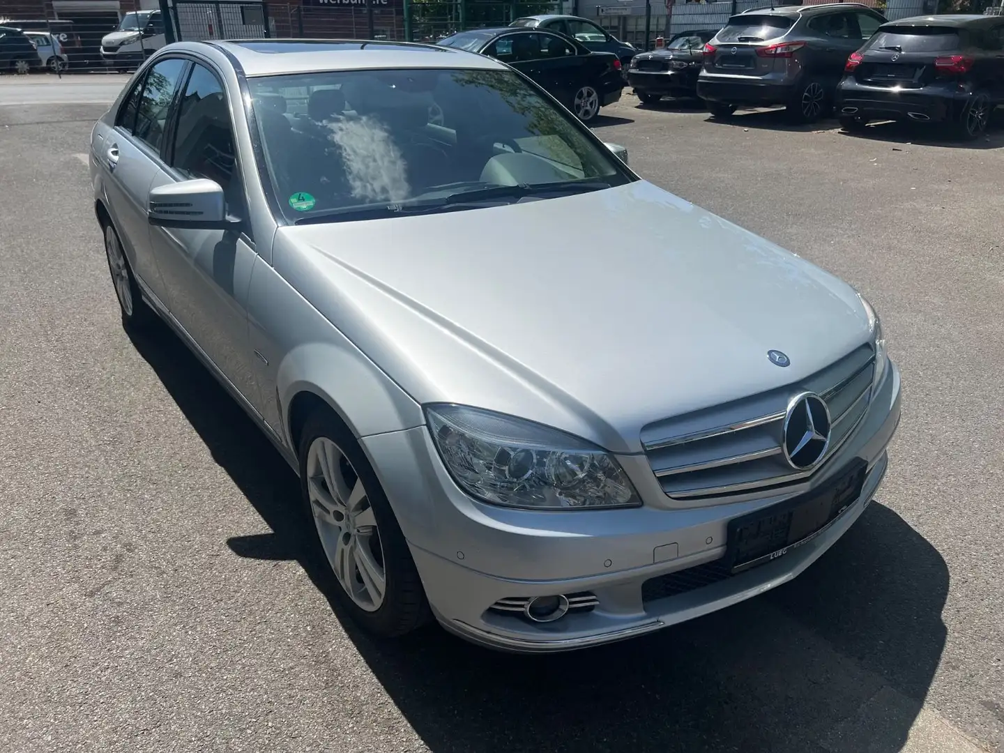 Mercedes-Benz C 180 C -Klasse Lim."Klimaaut."Schiebedach"Navi" Silber - 1