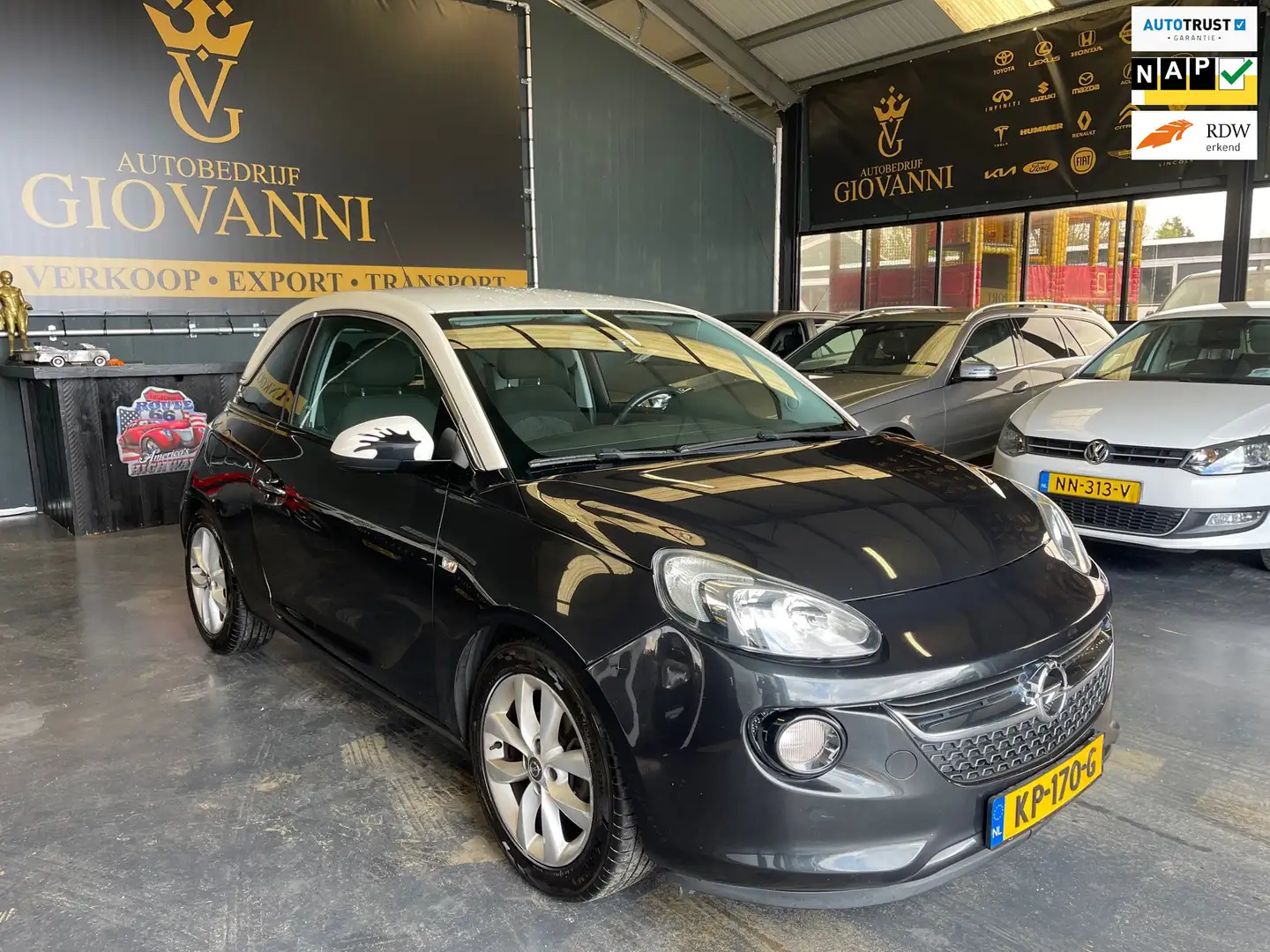 Opel Adam 1.2 Ace inruilen mogelijk Zwart - 1