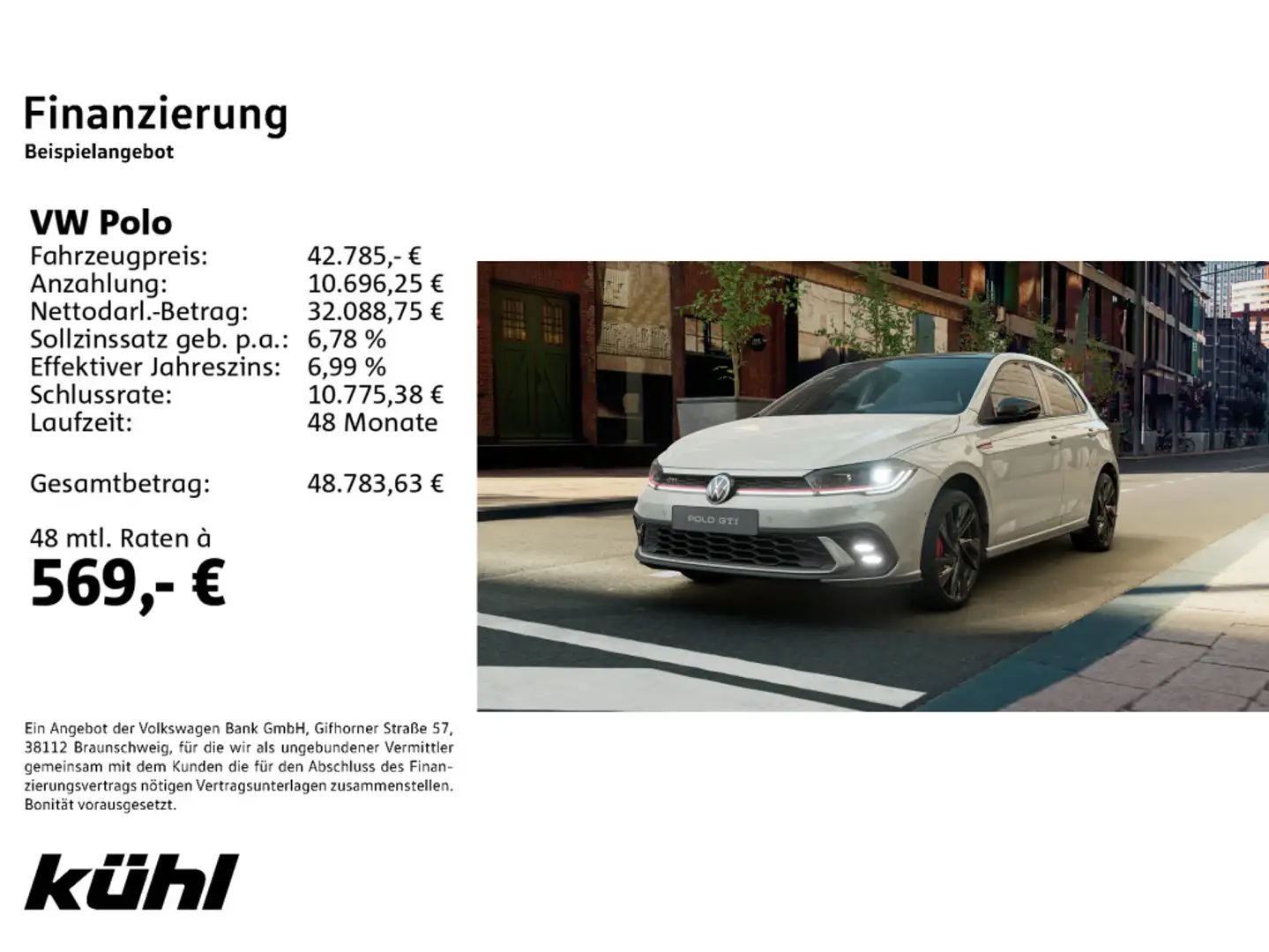 Volkswagen Polo VI 2.0 TSI OPF DSG GTI Grau - 2
