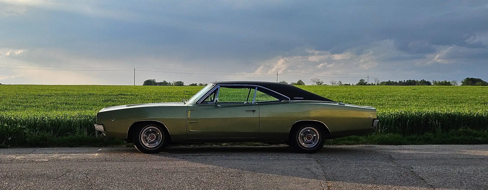 Dodge Charger 1968 Matching Numbers - Dritt Besitz Grün - 1