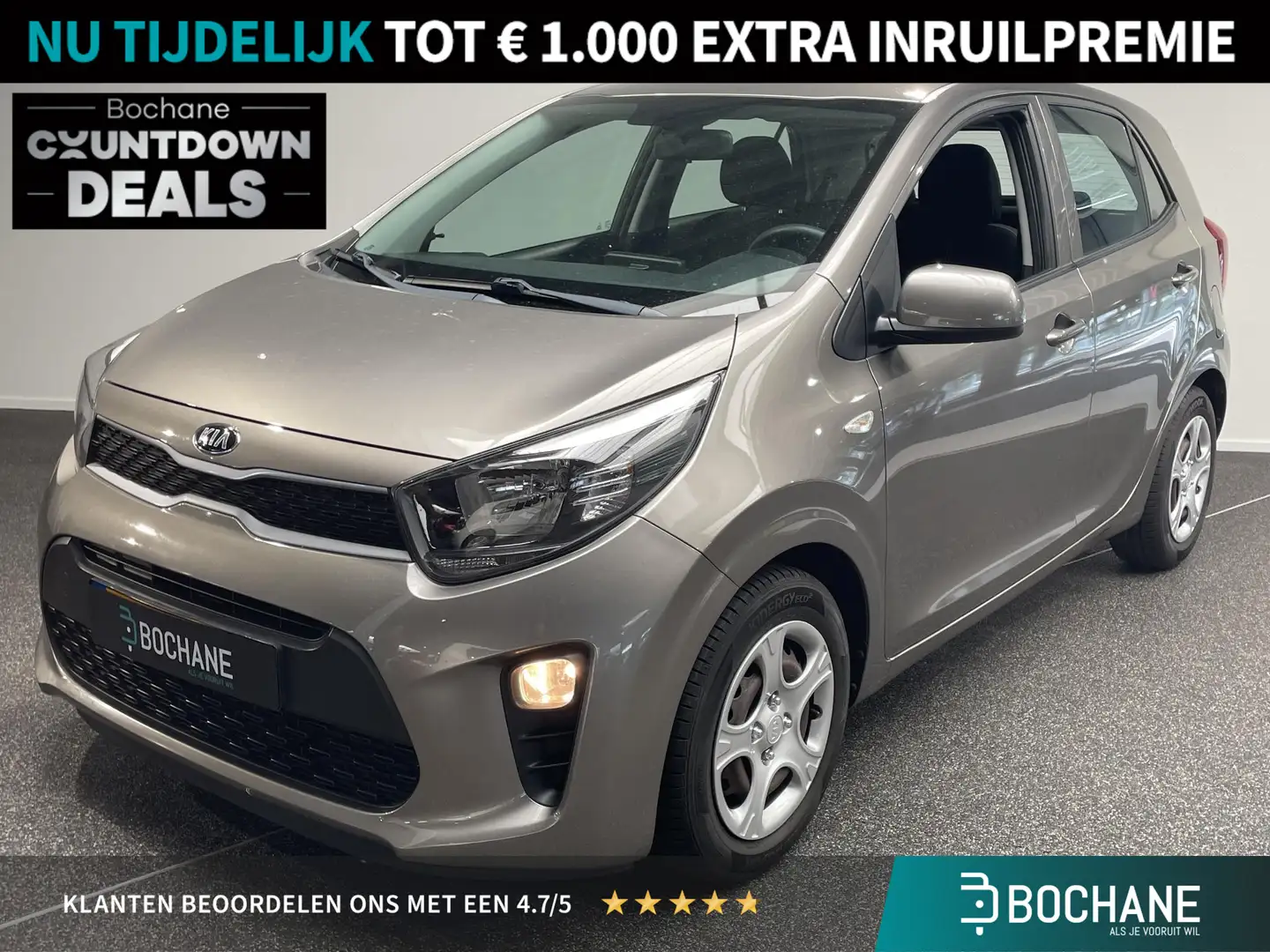 Kia Picanto 1.0 CVVT EconomyPlusLine Airco | Bluetooth Gris - 1