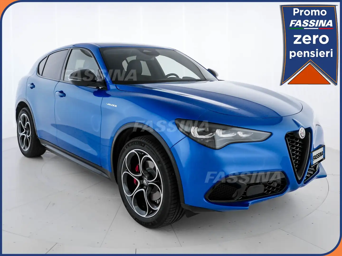 Alfa Romeo Stelvio 2.2 Turbodiesel 210 CV AT8 Q4 Veloce Blu/Azzurro - 1