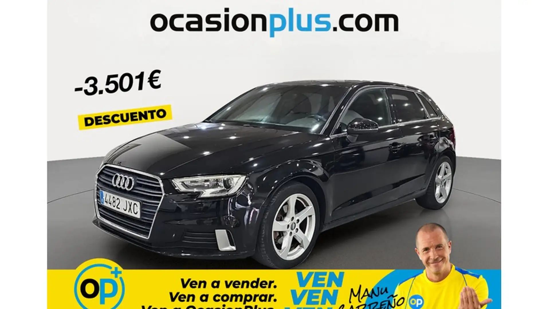 Audi A3 Sportback 1.6TDI Sport Edition S tronic 81kW Negro - 1