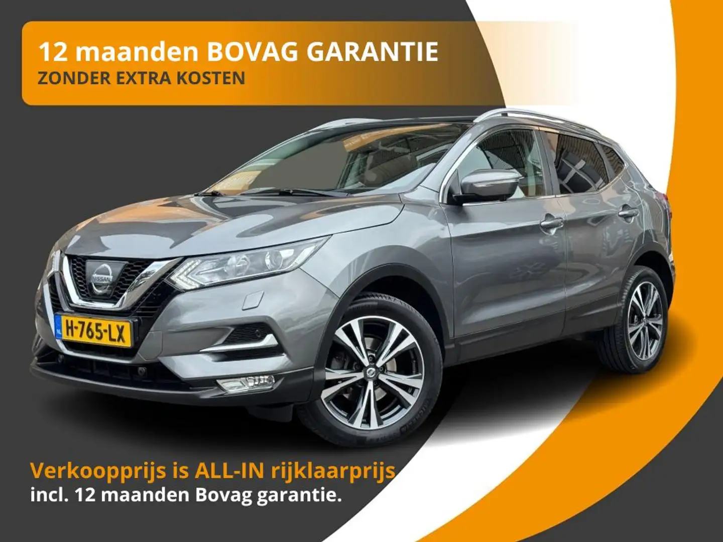 Nissan Qashqai 1.6 DIG-T 163PK N-CONNECTA PANODAK/LMV/PDC/CAMERA/ Grijs - 1