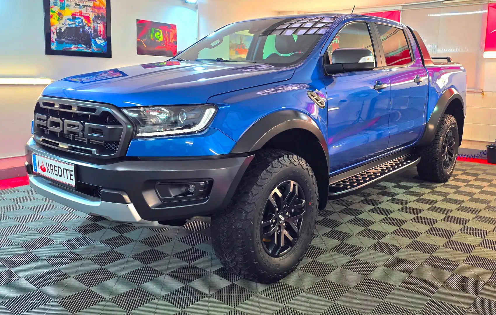 Ford Ranger Raptor 2.0 ECO Bi-Turbo Kamera Aut. 4x4 Performance Paket LED Blau - 1