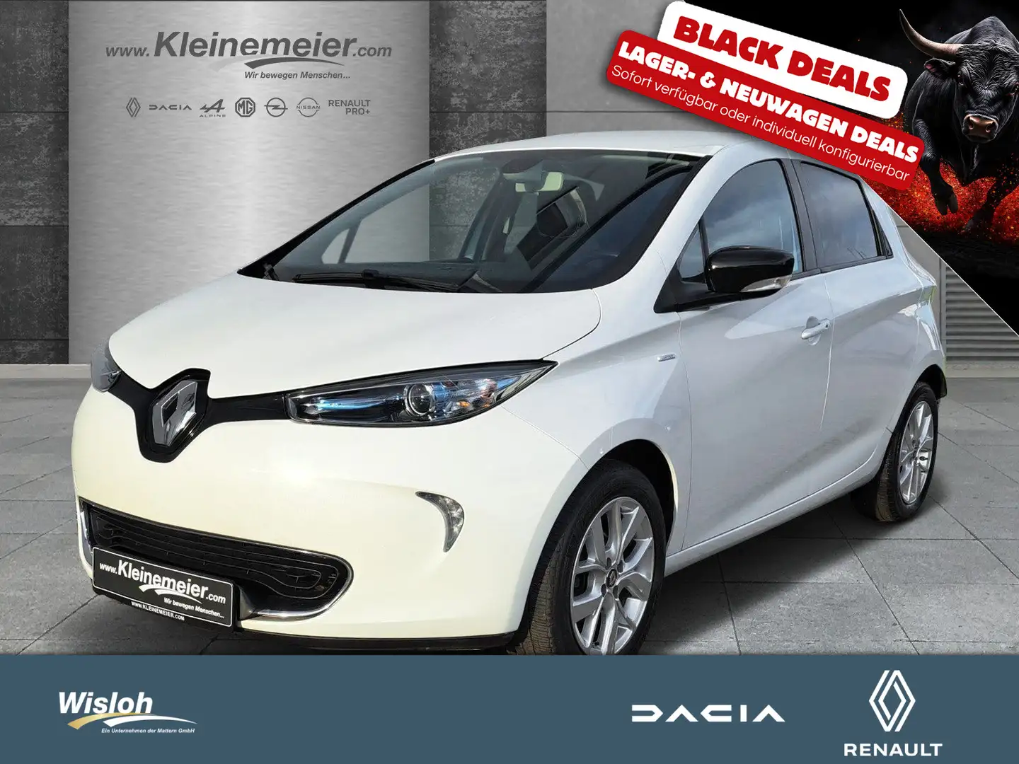 Renault ZOE Zoe LIMITED ZE40 Leihbatterie*Navi*RFK BlackDeal Blanc - 1
