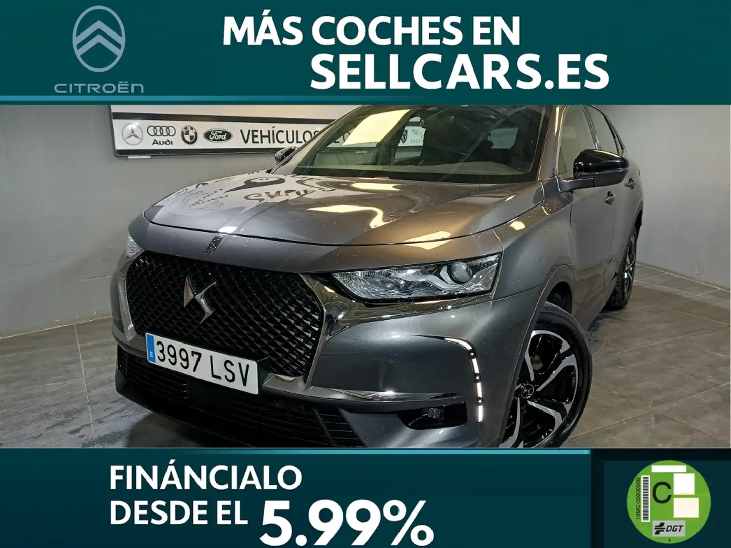 DS Automobiles DS 7 Crossback 1.5BlueHDi So Chic Aut. Grijs - 1