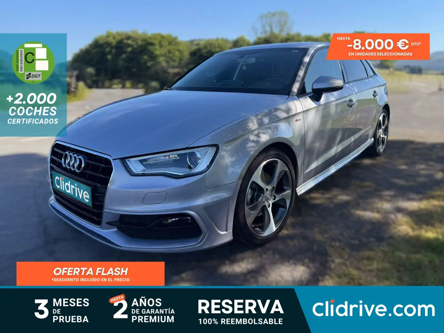 Audi A3 Sportback 1.4 TFSI Cod Ultra S Line ed. S-T 110kW Gris - 1
