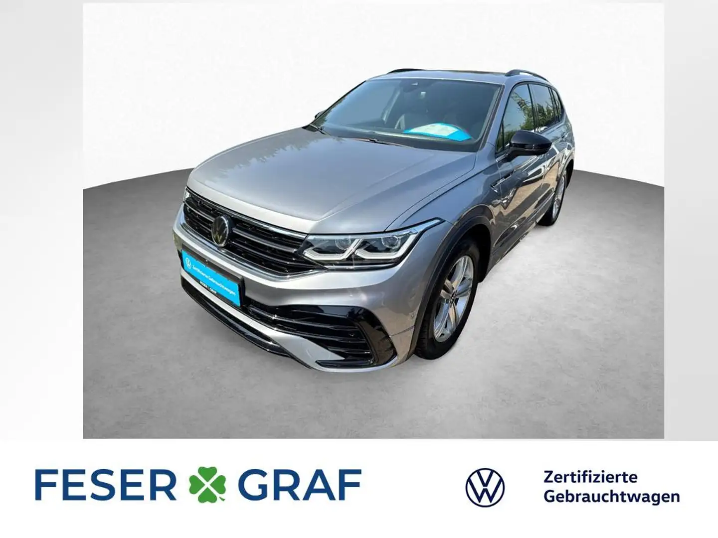 Volkswagen Tiguan Allspace 2.0 TSI DSG R-LINE AHK PANO LED Silber - 1