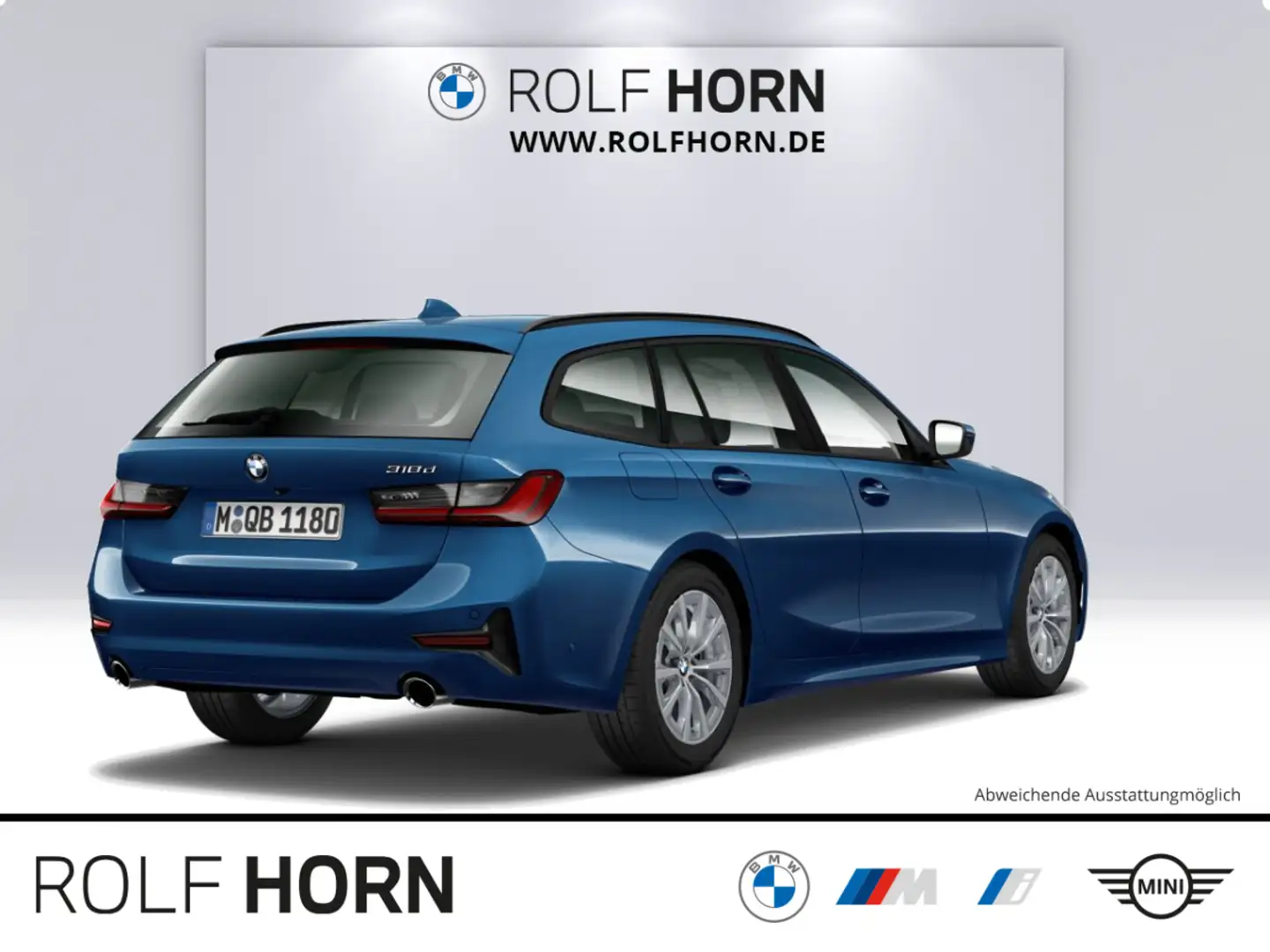 BMW 318 d Touring Advantage Navi Sitzhzg Klima RFK Blau - 2