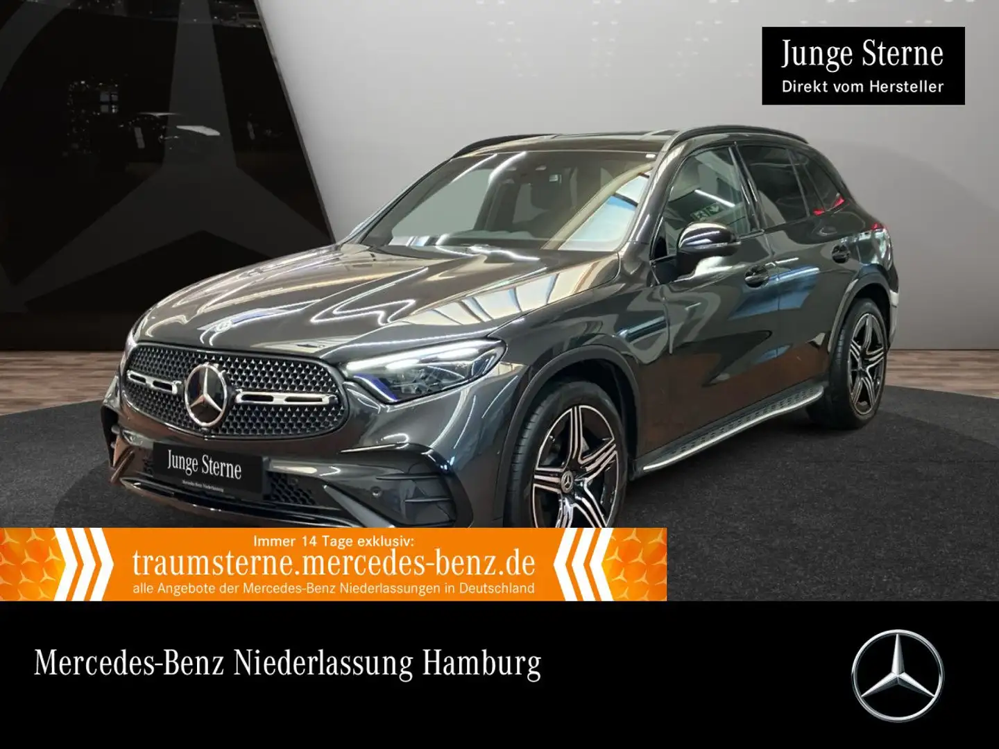 Mercedes-Benz GLC 220 d 4M AMG+NIGHT+PANO+AHK+KAMERA+KEYLESS+9G Gris - 1
