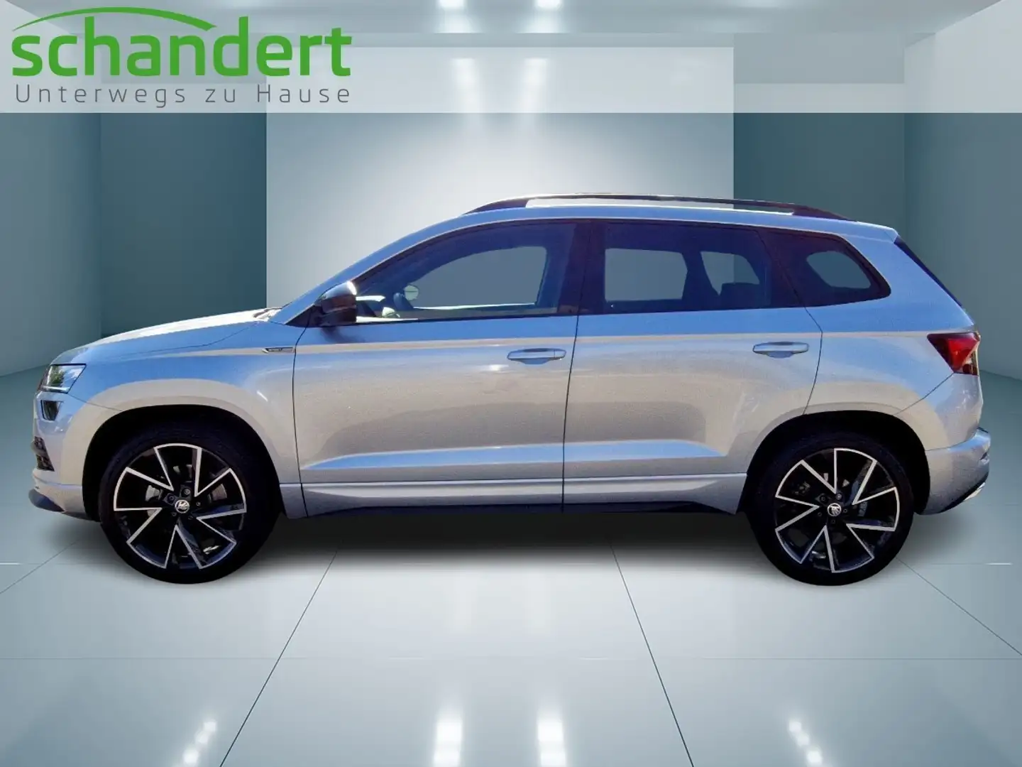 Skoda Karoq 2.0 TSI Sportline 4x4 DSG LED AHK Klimaautomatik Argento - 2