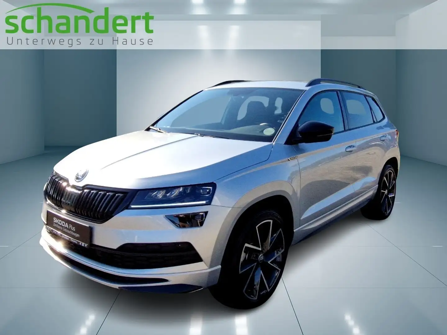 Skoda Karoq 2.0 TSI Sportline 4x4 DSG LED AHK Klimaautomatik Argento - 1