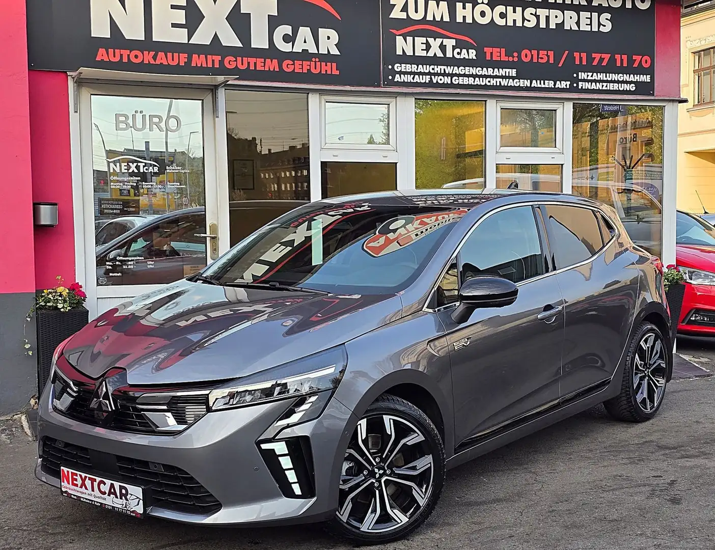 Mitsubishi Colt 1.6 Hybrid Top Hybrid|Kamera|Navi/8Jahre Ga Silber - 1