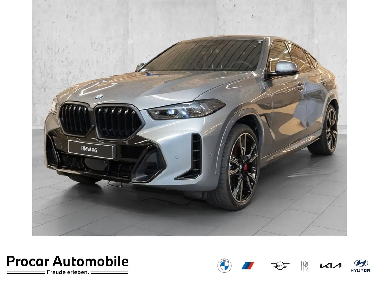 BMW X6 xDrive40d MSport PANO AHK B/W DA Prof PA Prof Grau - 1