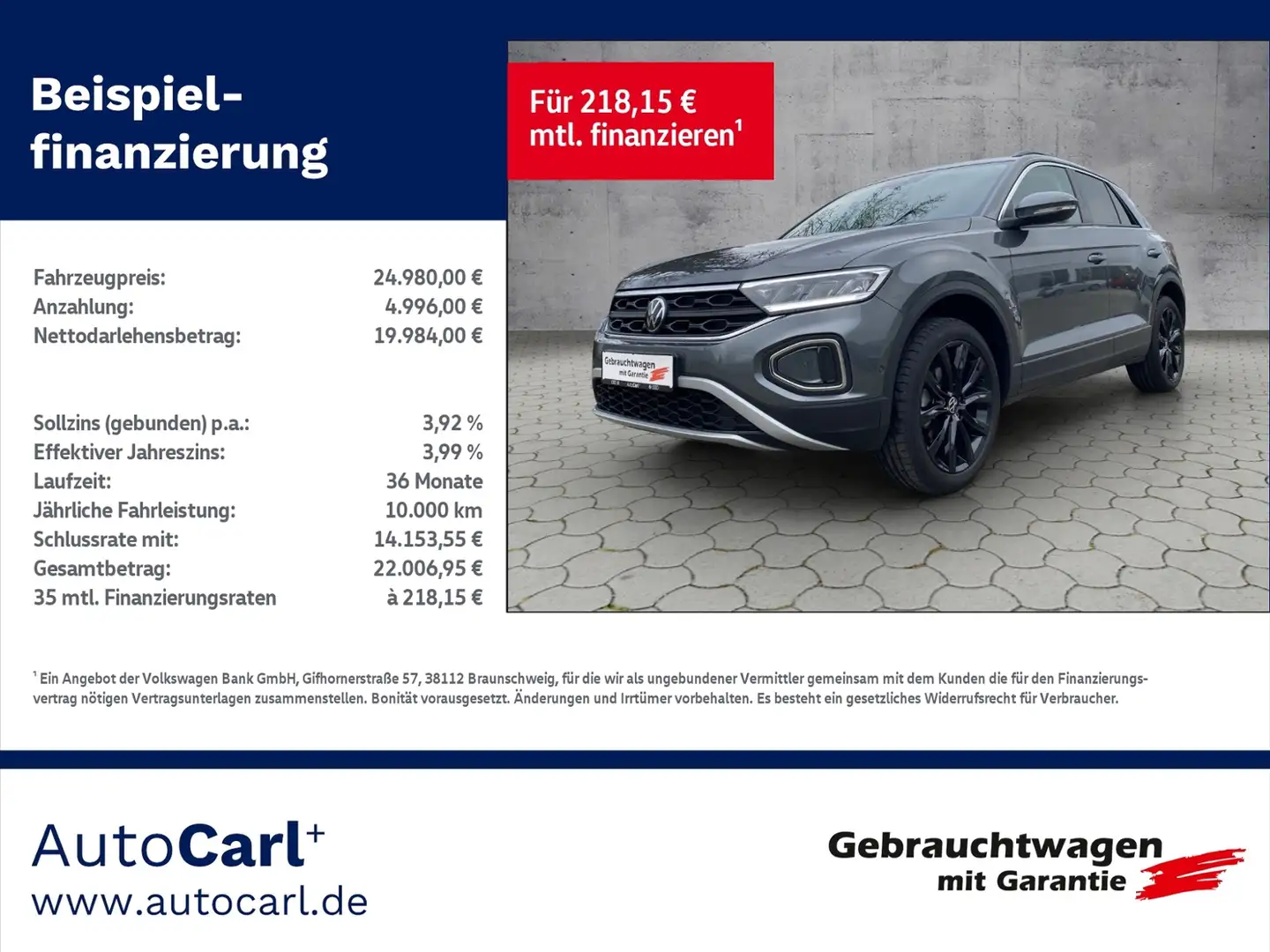 Volkswagen T-Roc Life 1.5 TSI DSG NAV/ACC/SHZ KLIMA LED NAVI ALU Gris - 1