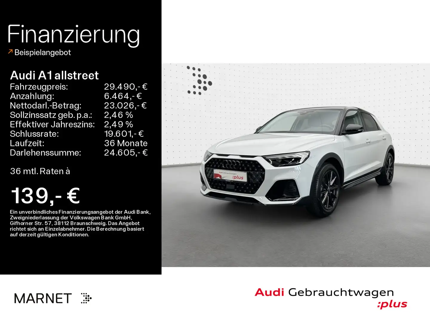Audi A1 30 TFSI*Audi connect*LED*Sitzheizun Weiß - 1