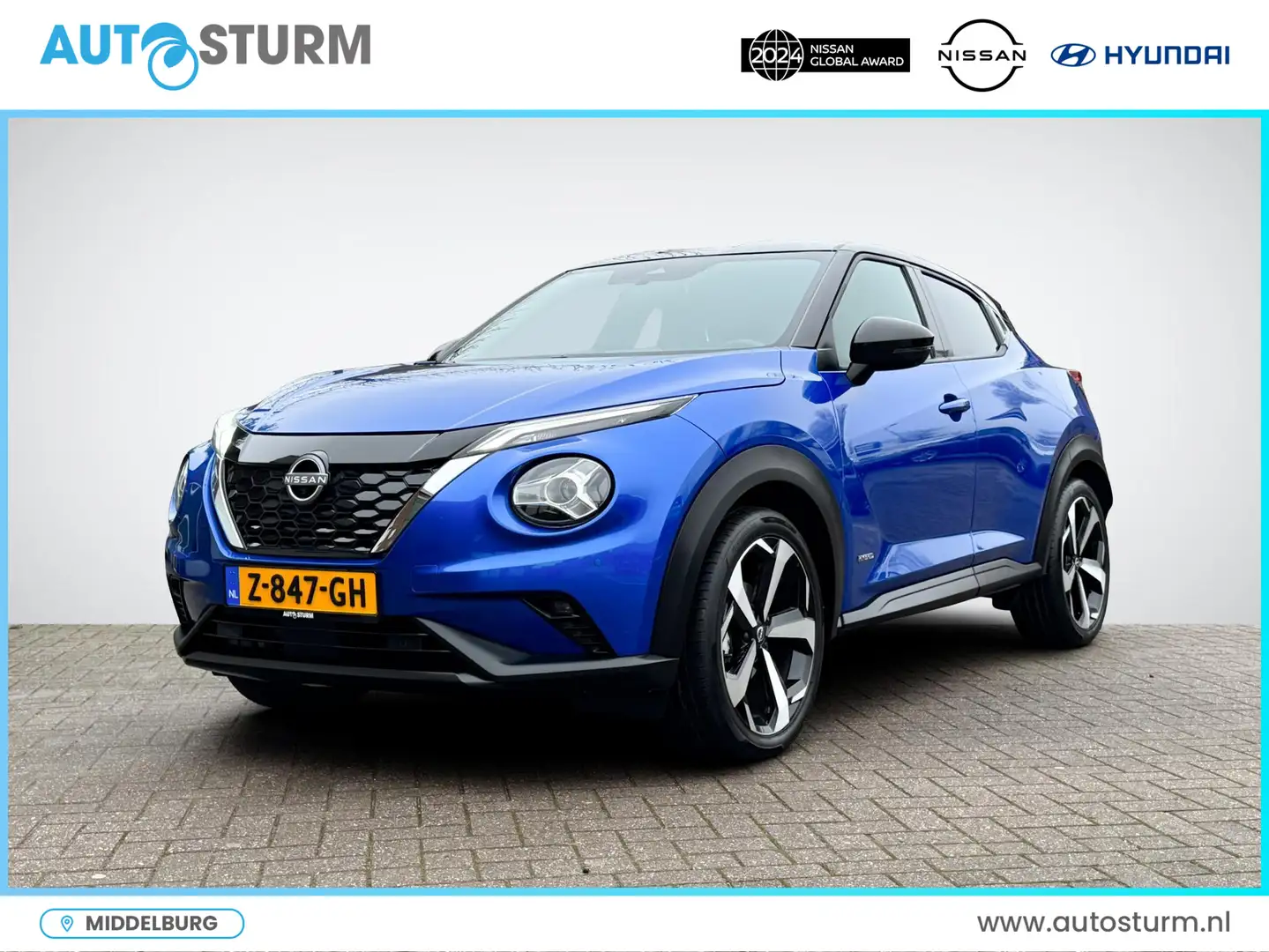 Nissan Juke 1.6 Hybrid Tekna Sound + Cold Pack | Leder | Stuur Blauw - 1