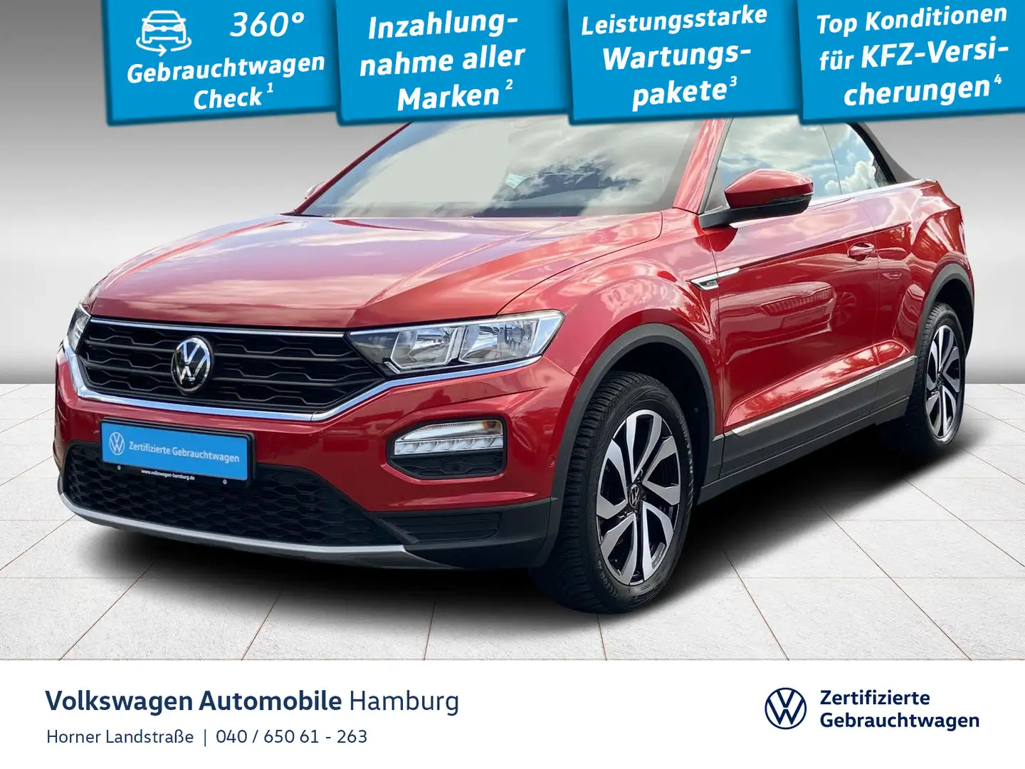 Volkswagen T-Roc Style 1.0 TSI Navi Sitzheizung Rot - 1