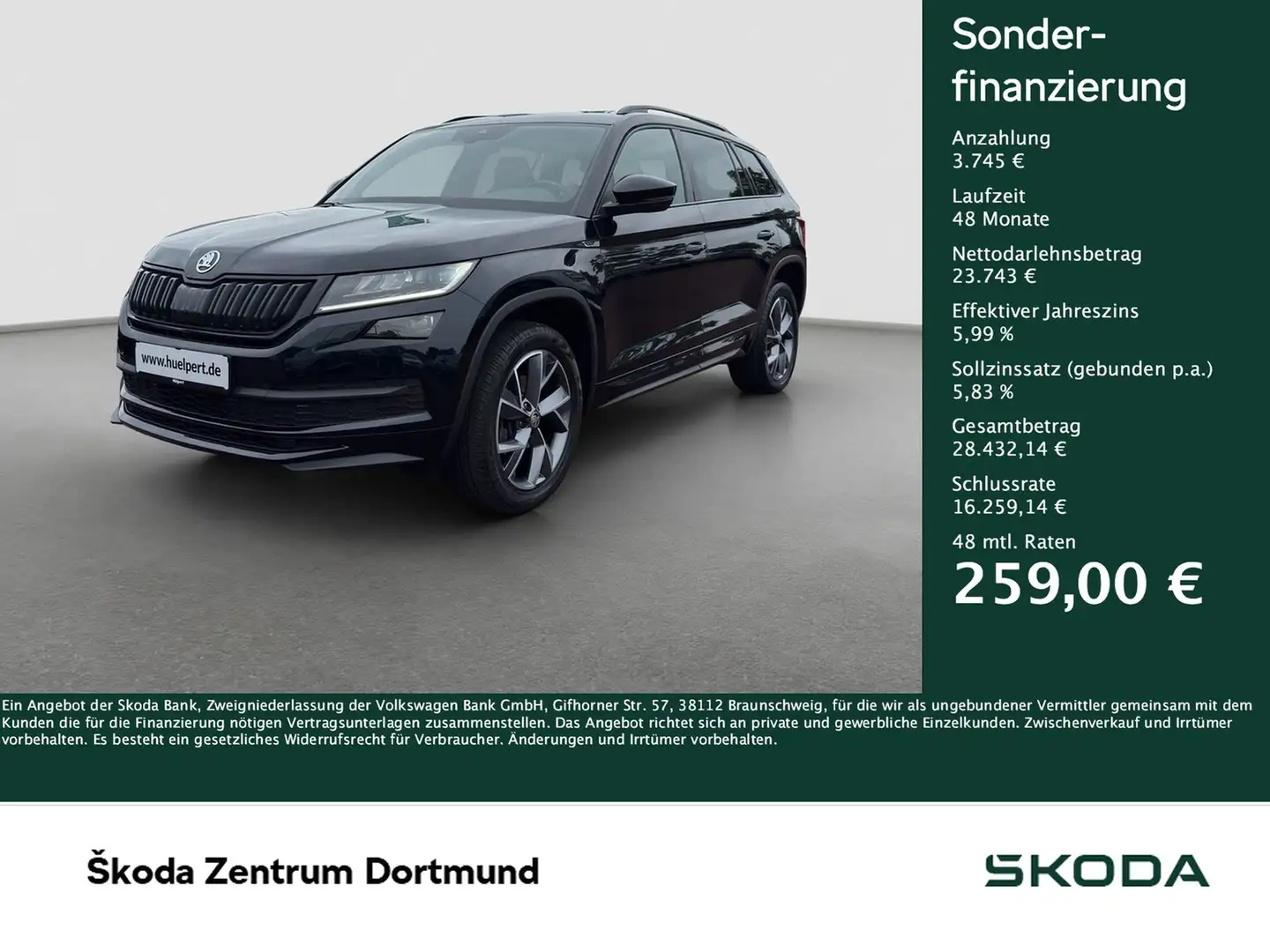 Skoda Kodiaq 2.0 SPORTLINE ACC LM19 E-KLAPPE NAVI Nero - 1