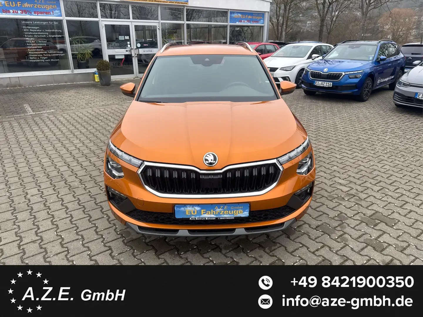 Skoda Kamiq Drive 1.5 TSI DSG *NAVI*AHK*MATRIX*ACC*KAMERA* ... Narancs - 1