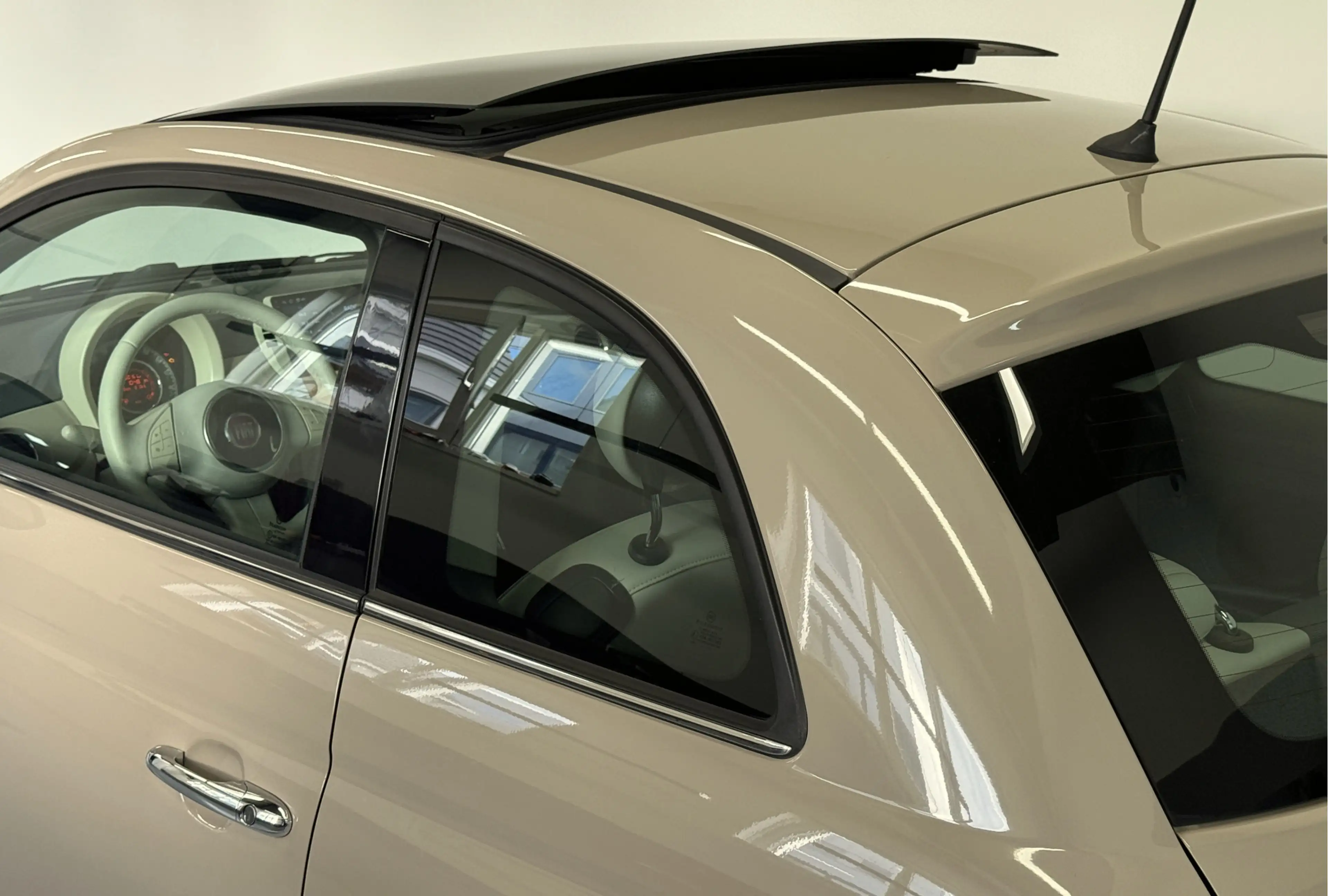 Fiat 500 0.9 TwinAir Cappuccino-Skydome Electrisch panorama — photo 9