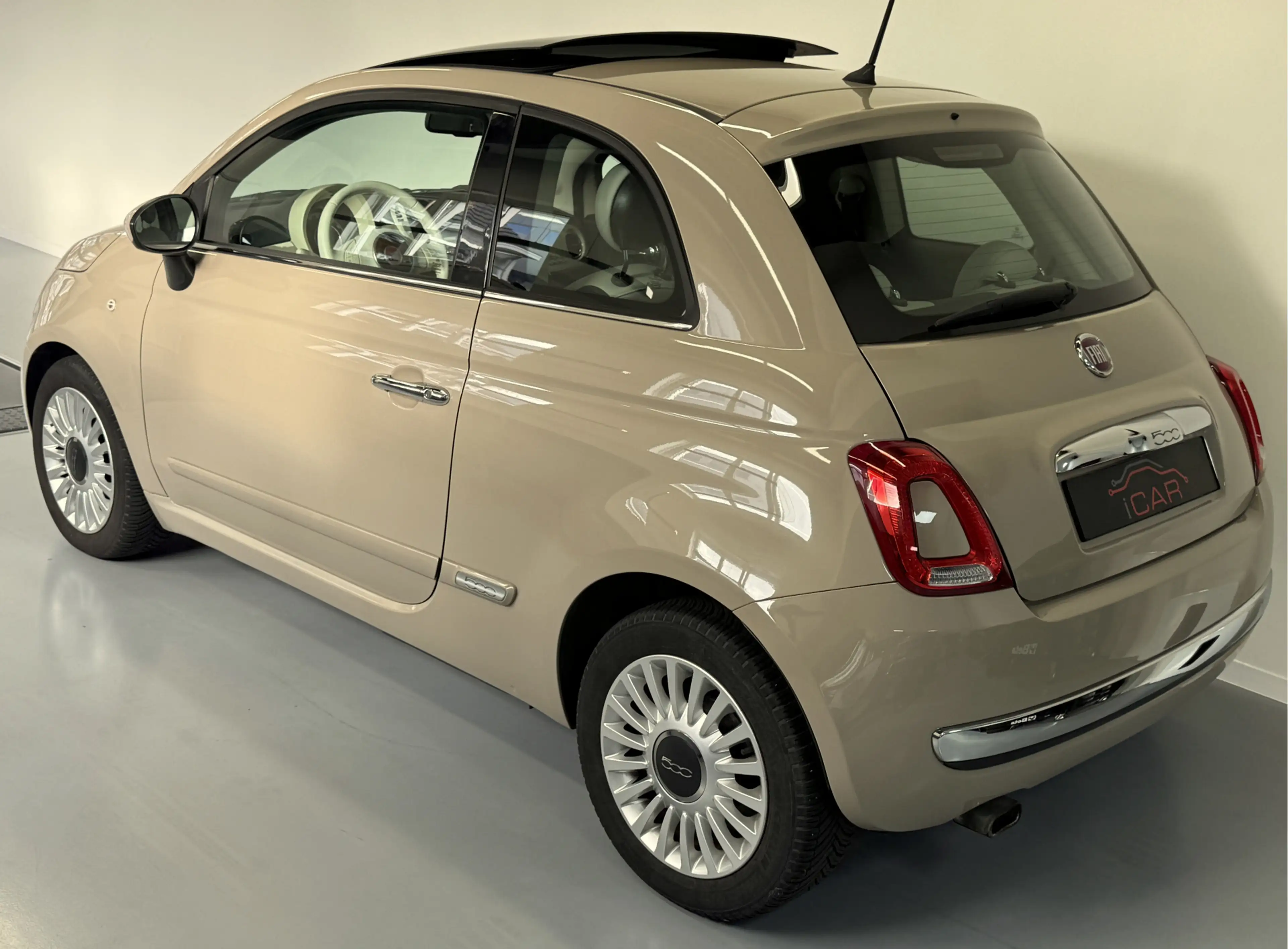 Fiat 500 0.9 TwinAir Cappuccino-Skydome Electrisch panorama — photo 3