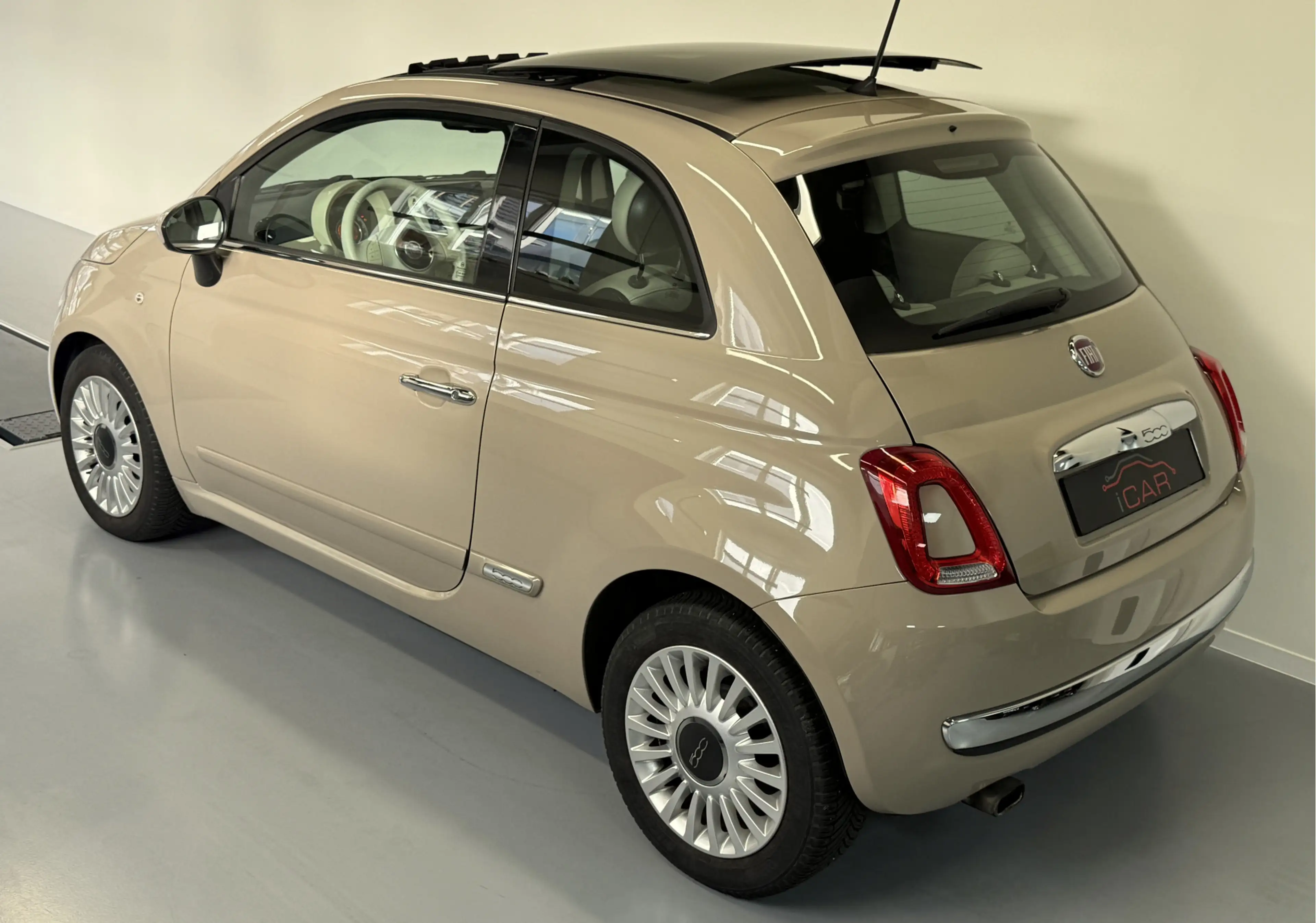 Fiat 500 0.9 TwinAir Cappuccino-Skydome Electrisch panorama — photo 7