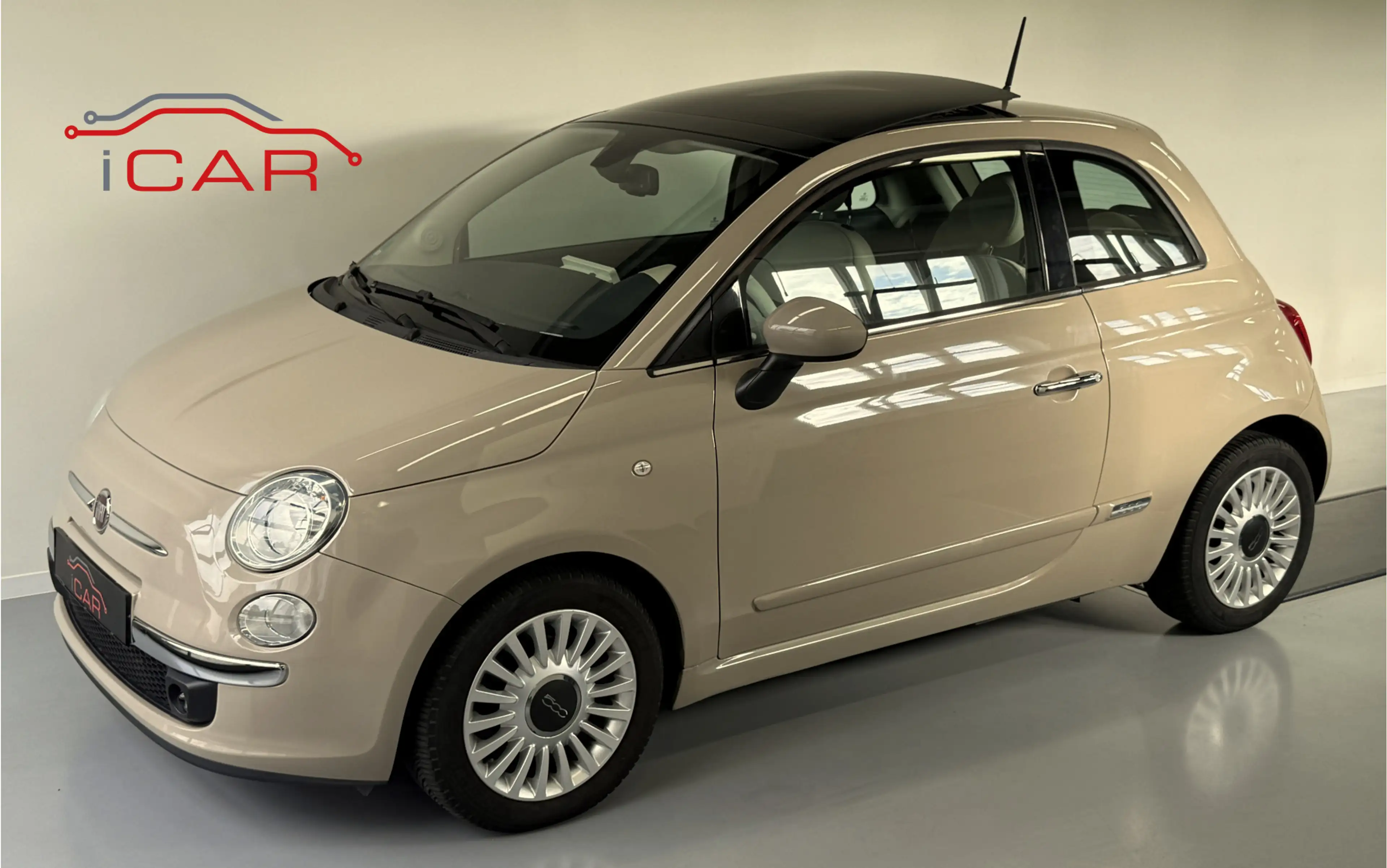 Fiat 500 0.9 TwinAir Cappuccino-Skydome Electrisch panorama