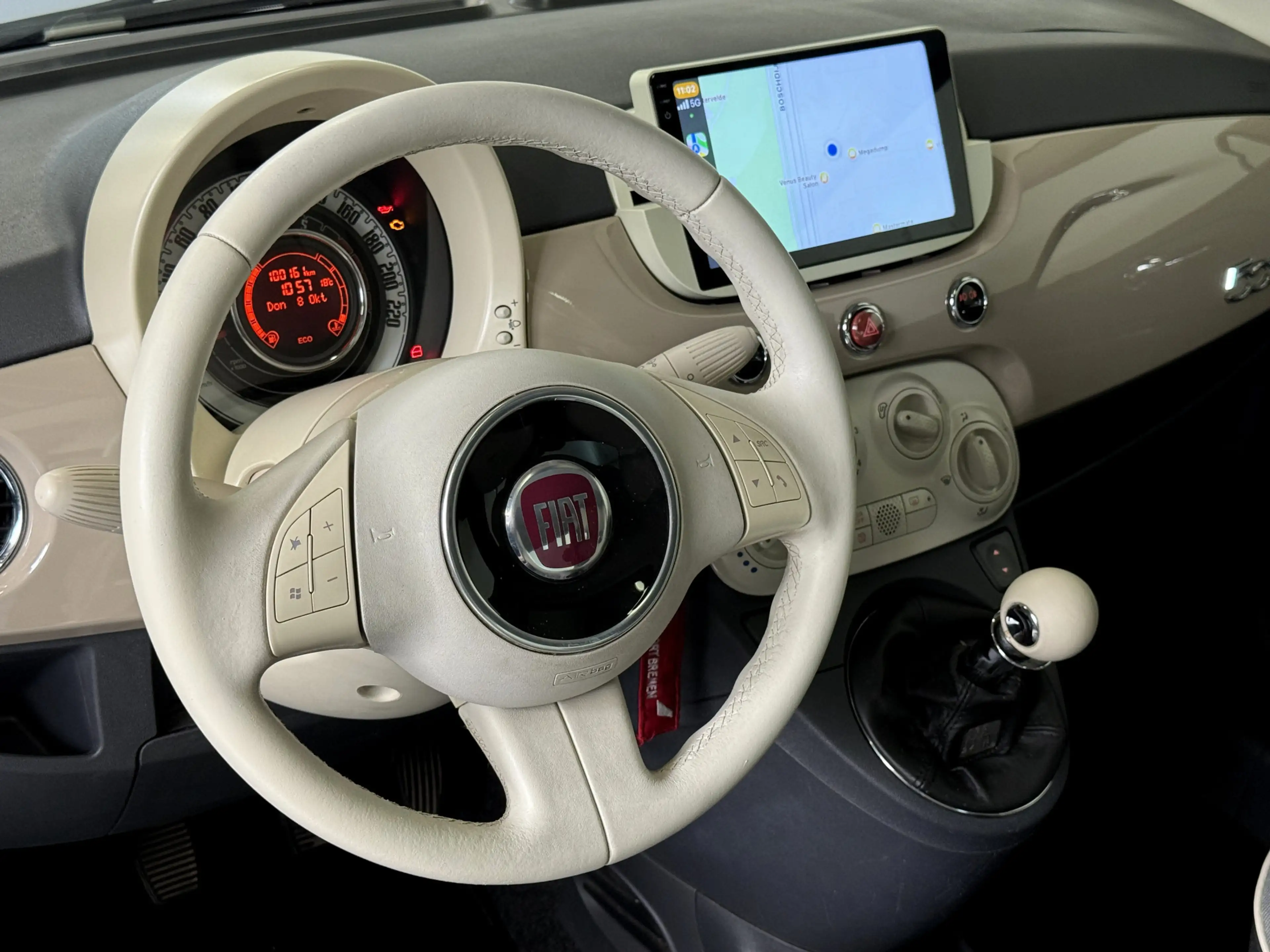 Fiat 500 0.9 TwinAir Cappuccino-Skydome Electrisch panorama — photo 15