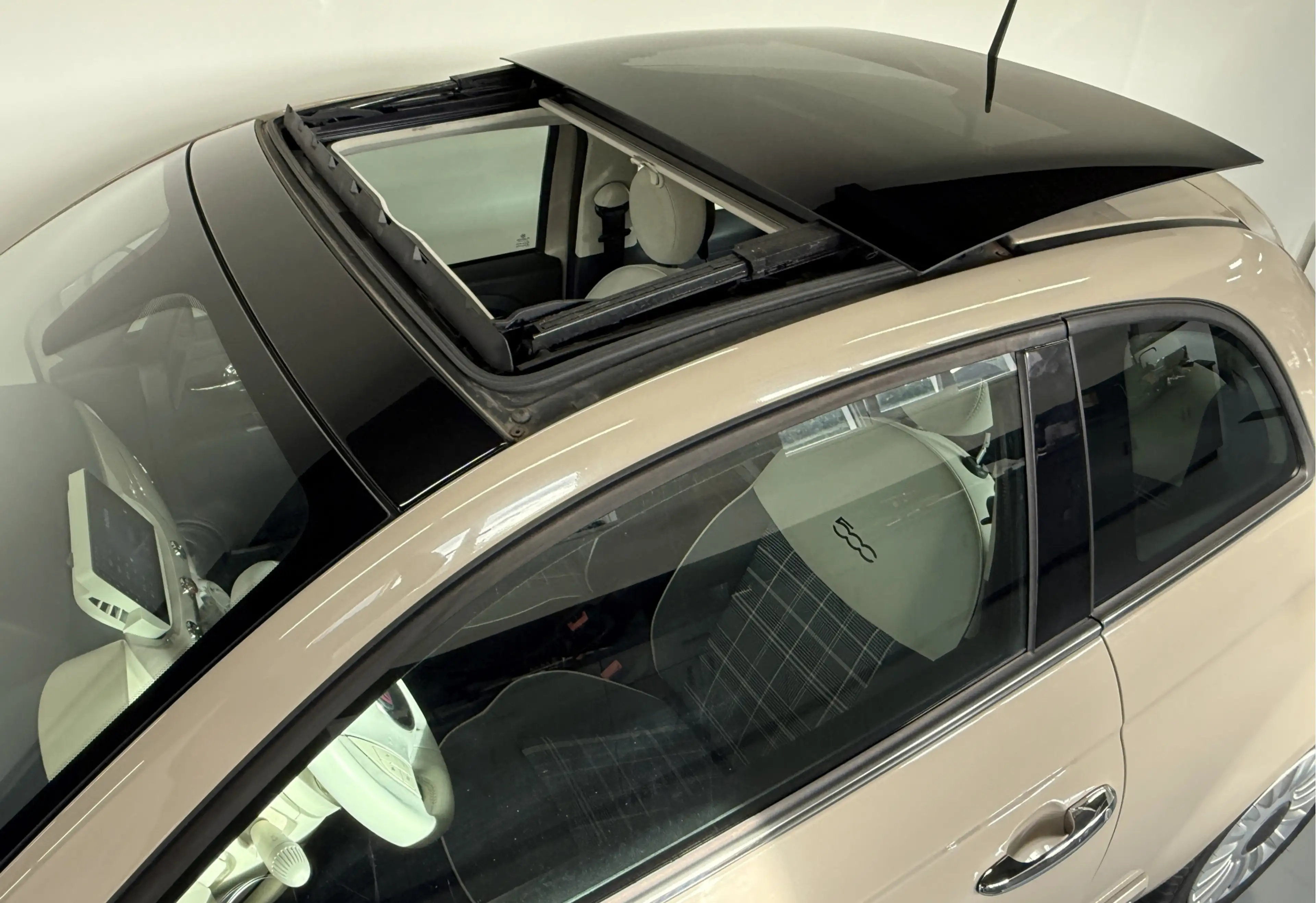 Fiat 500 0.9 TwinAir Cappuccino-Skydome Electrisch panorama — photo 6