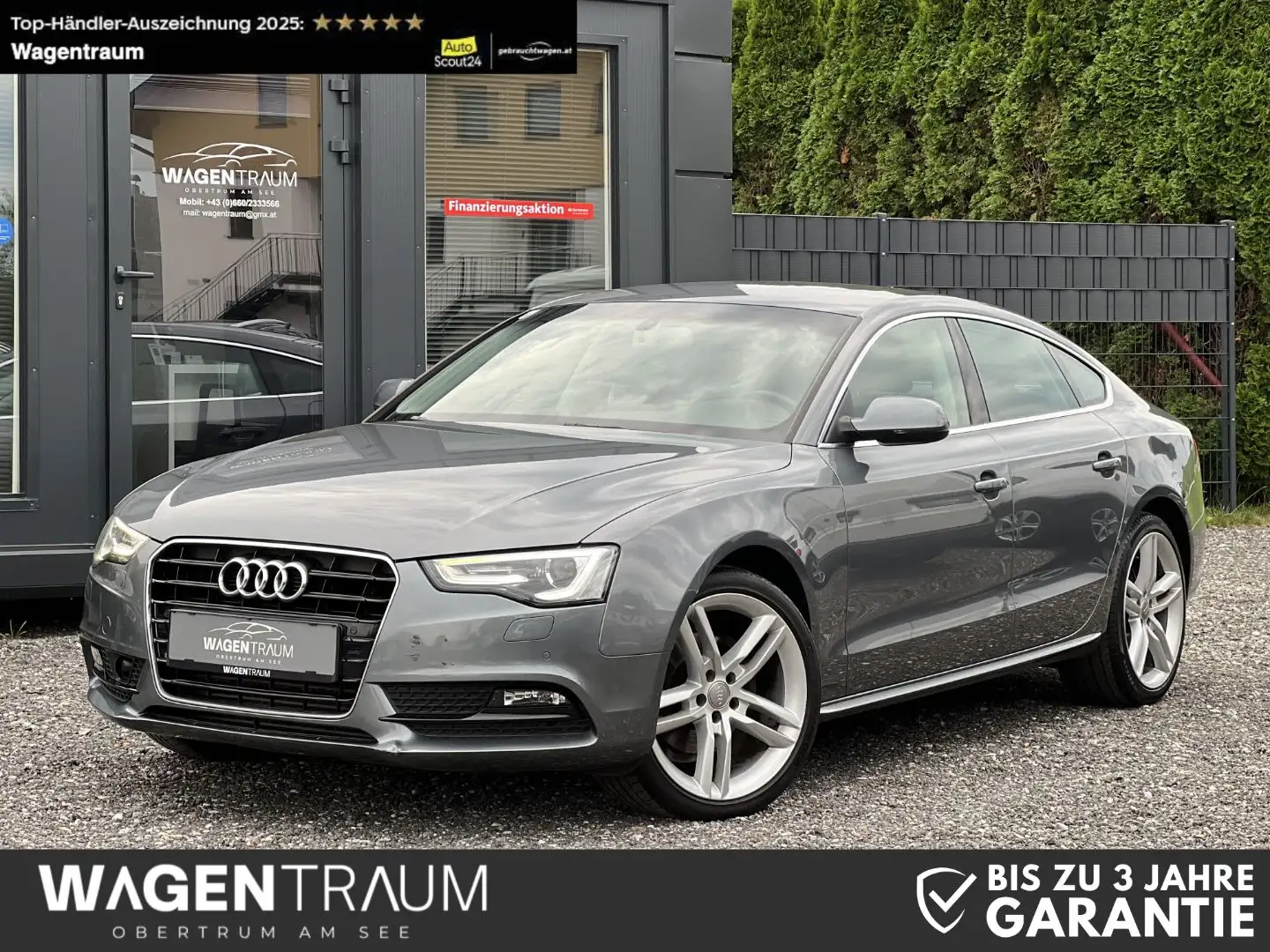 Audi A5 2.0 TDI Sportback - Xenon - Navi - Leder Grau - 1
