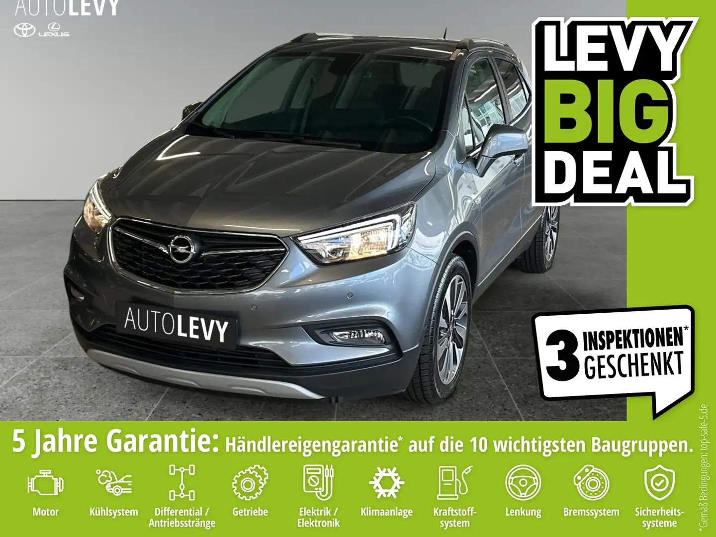 Opel Mokka X 1.4 Turbo Design Line AHK+Kamera+PDC+Navi Grigio - 1