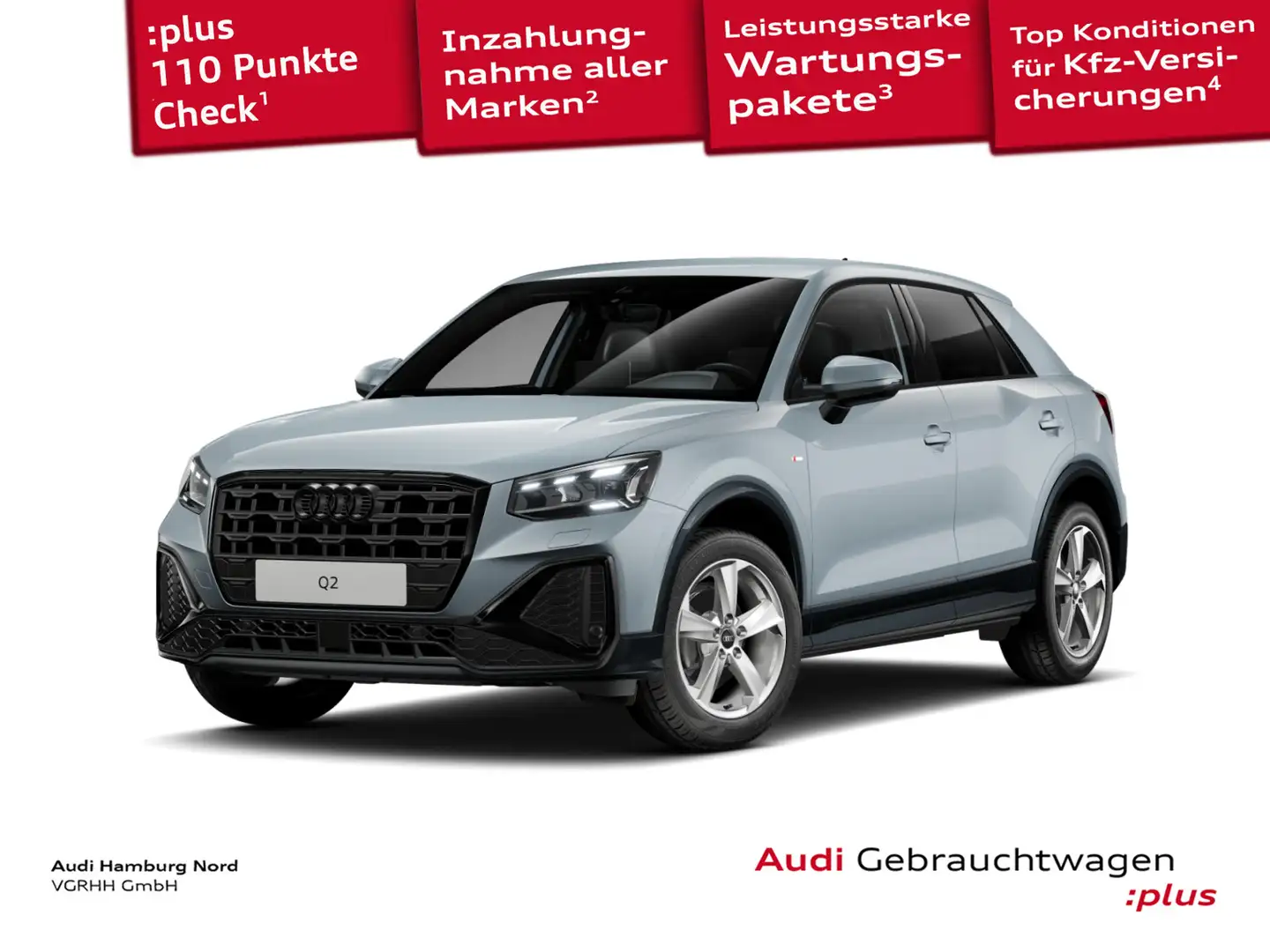 Audi Q2 35 TFSI S line S tronic Matrix AHK Nav Kamera Grau - 1