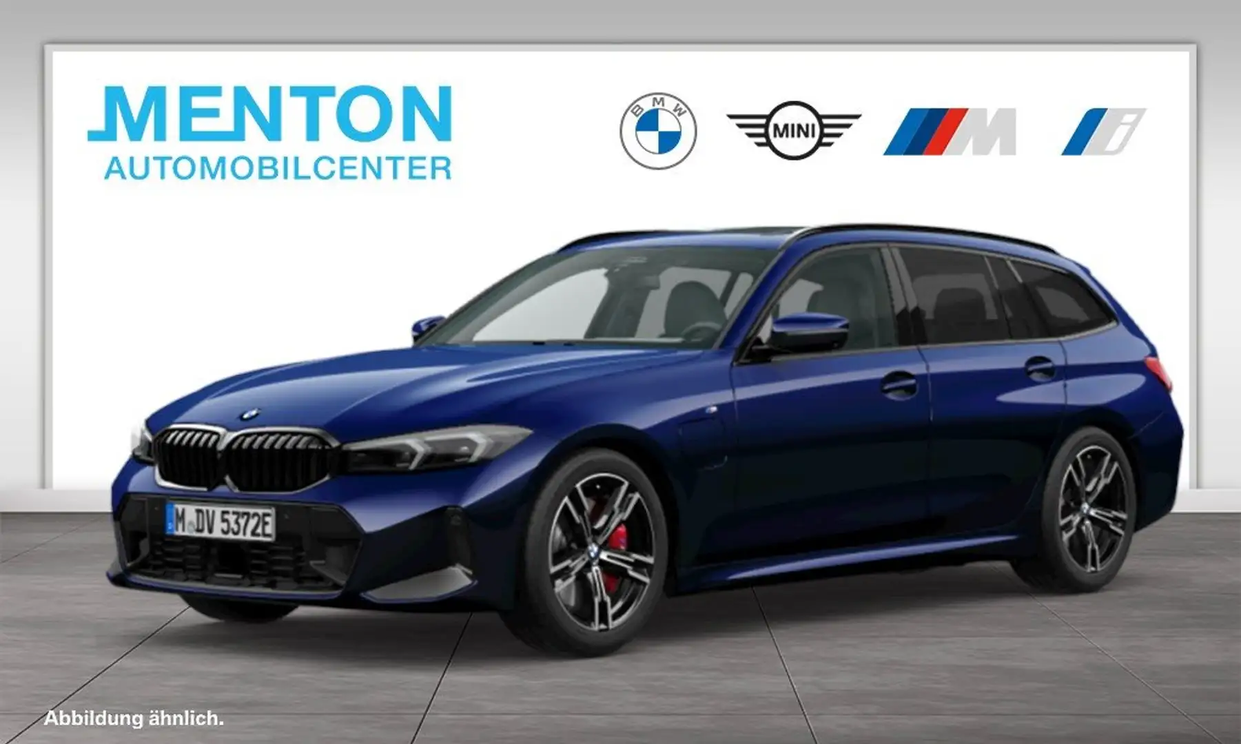 BMW 330 e M SportpaketPro/HuD/AHK/Panorama Blau - 2
