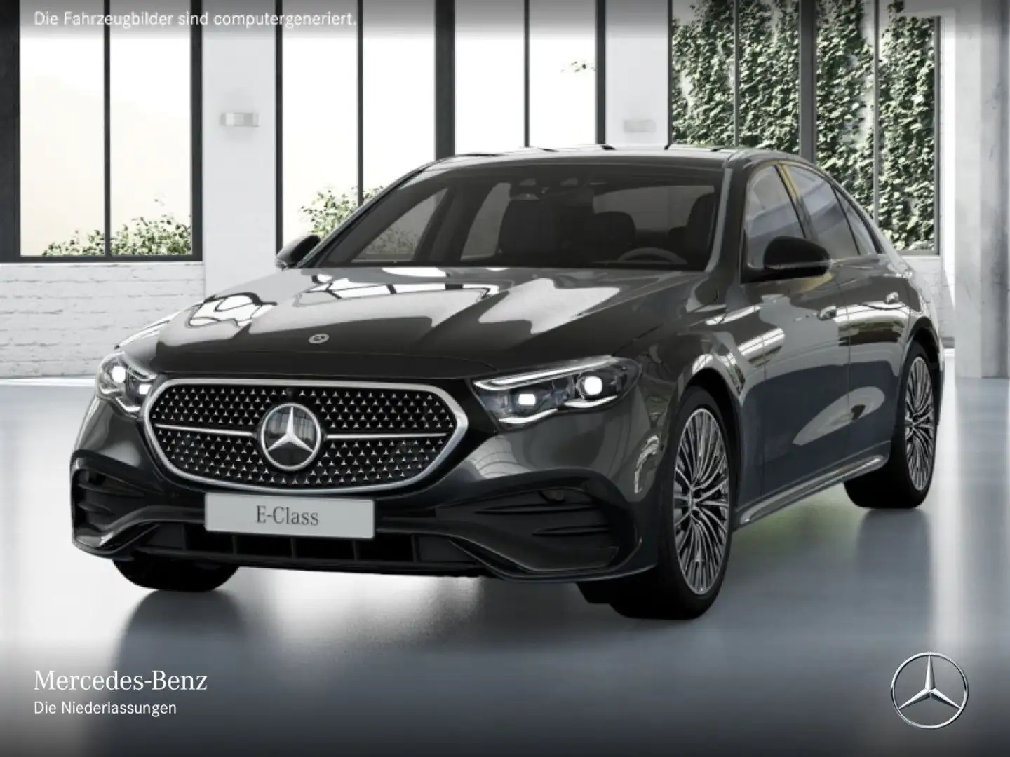 Mercedes-Benz E 300 de AMG Fahrass 360° Pano Burmester Distr. 9G Grau - 2